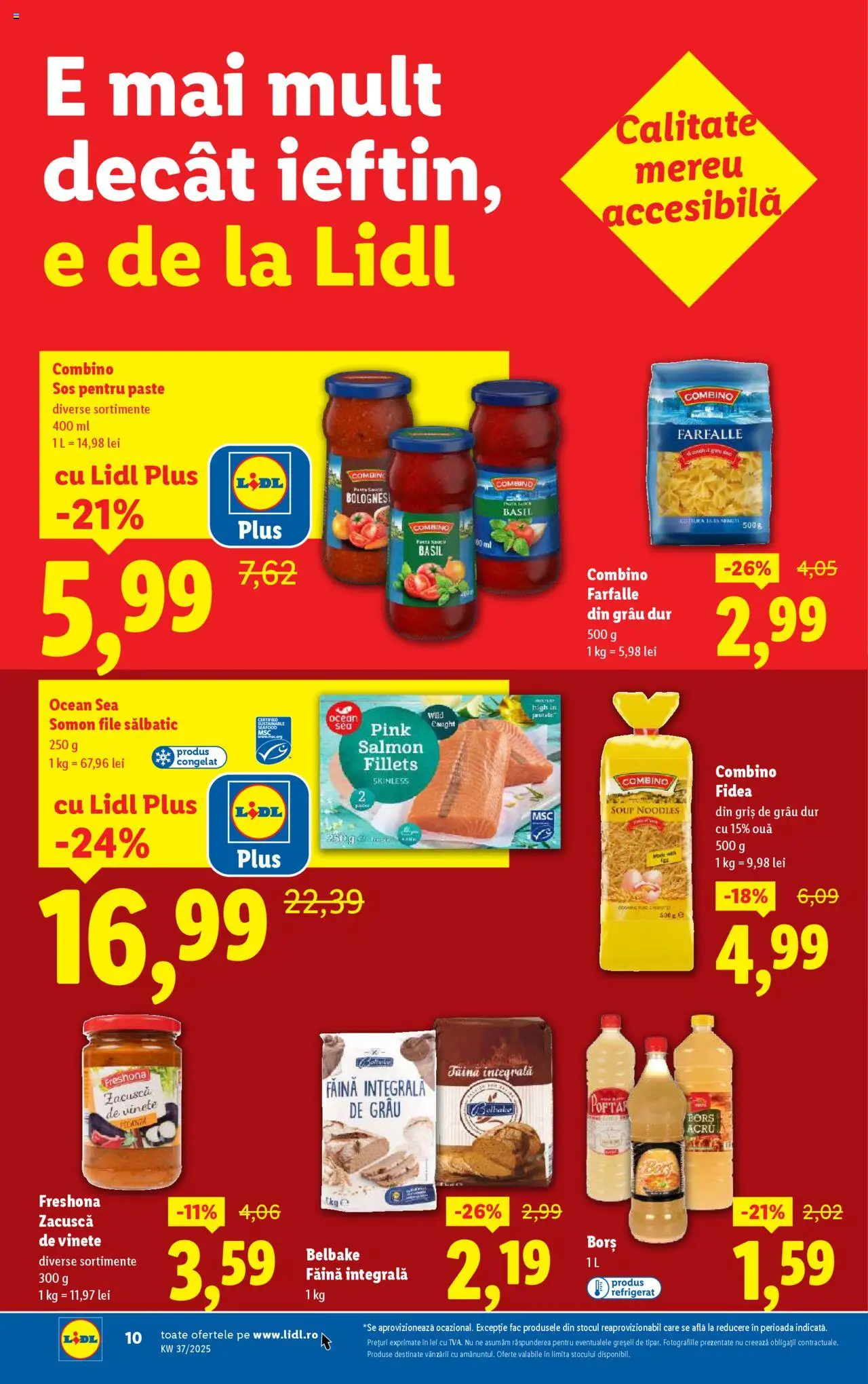 Catalog LIDL 8 - 13 Septembrie 2025 | Pagina 10 | Produse: Borș, Ouă, Paste, Zacuscă
