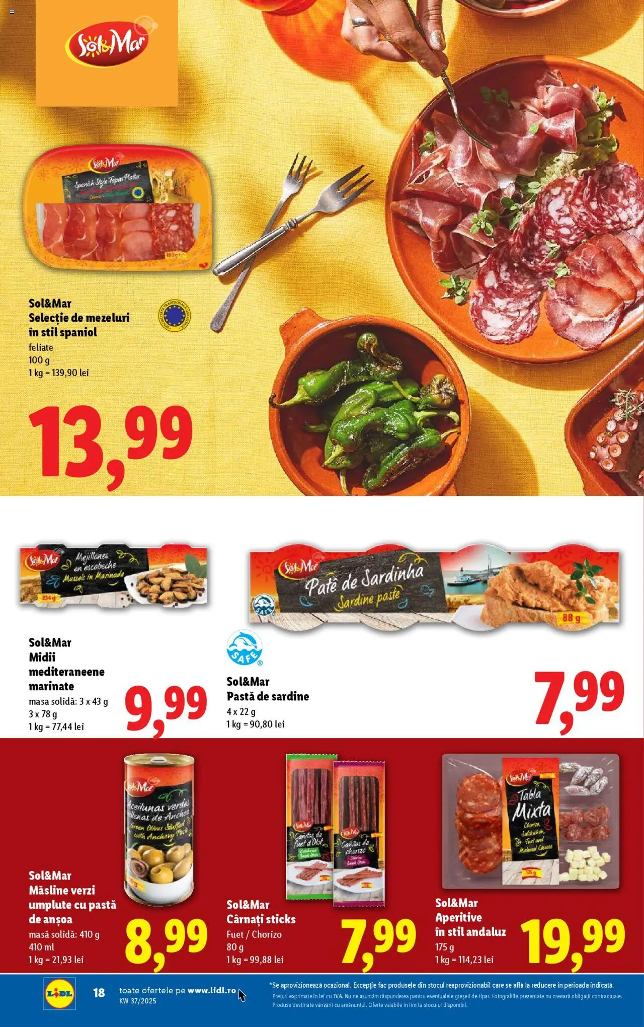 Catalog LIDL 8 - 13 Septembrie 2025 | Pagina 18 | Produse: Delgeç, Tablă, Masă, Cârnați