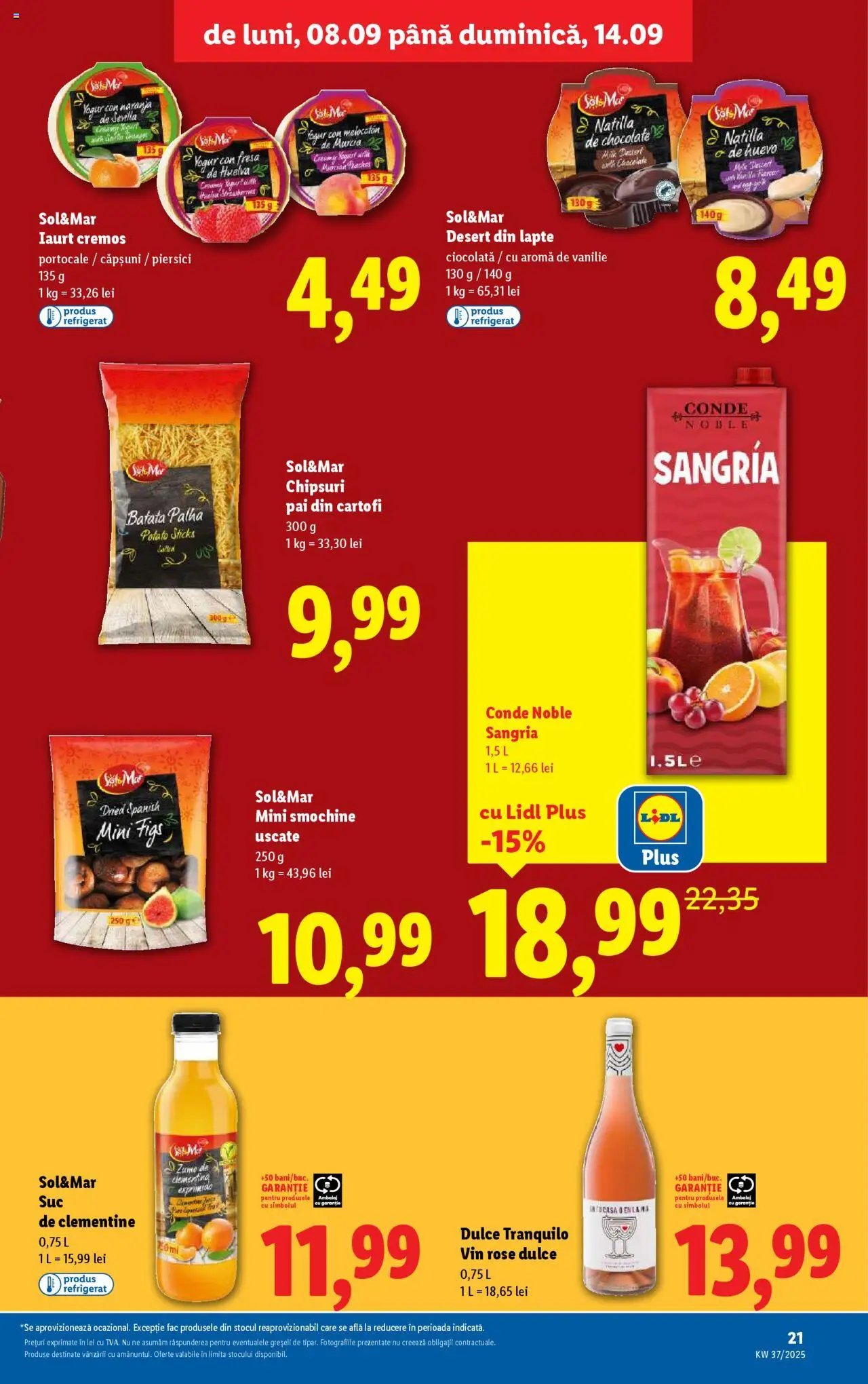 Catalog LIDL 8 - 13 Septembrie 2025 | Pagina 21 | Produse: Lapte, Iaurt, Ciocolată, Vin