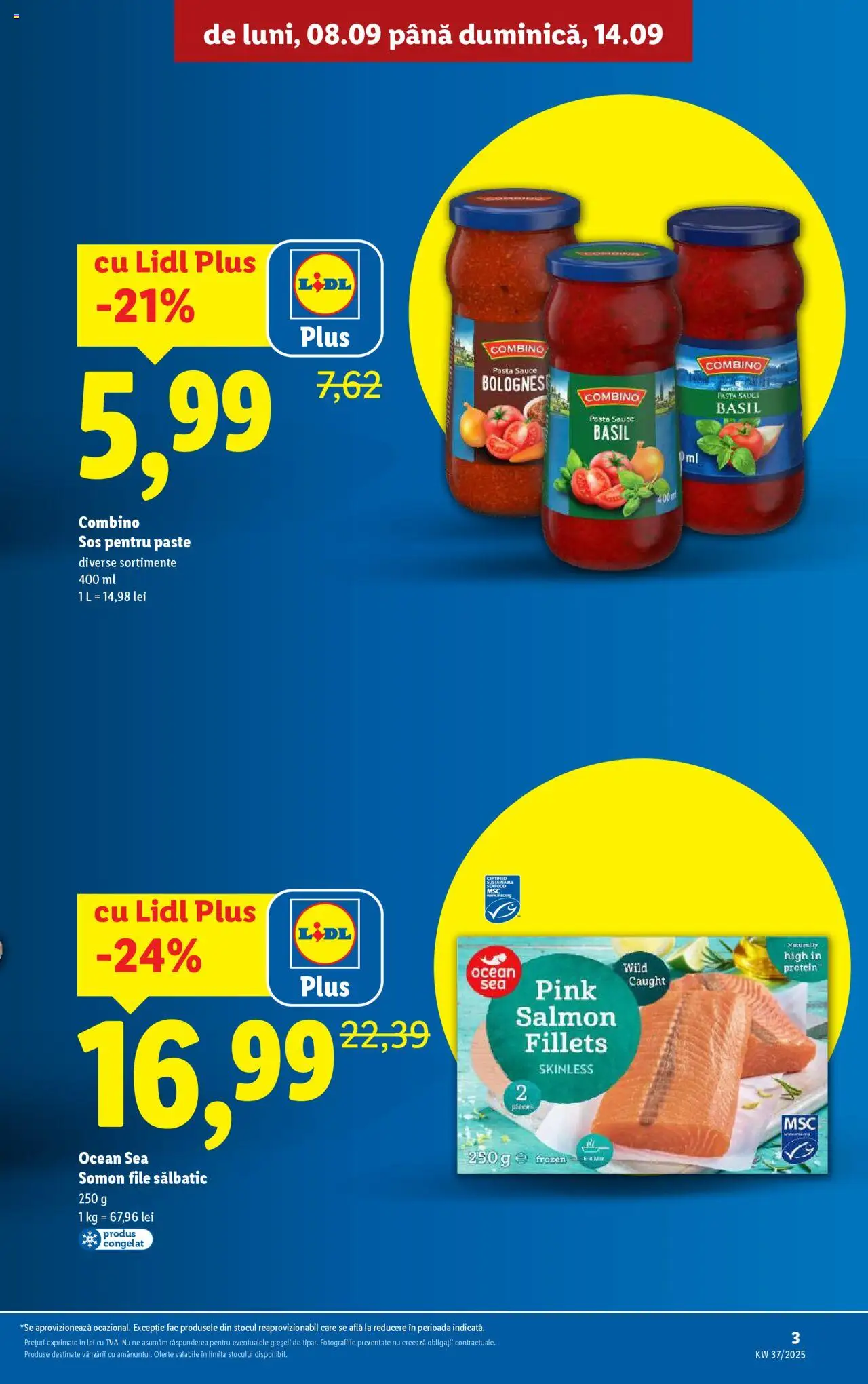 Catalog LIDL 8 - 13 Septembrie 2025 | Pagina 3 | Produse: Paste, Sos