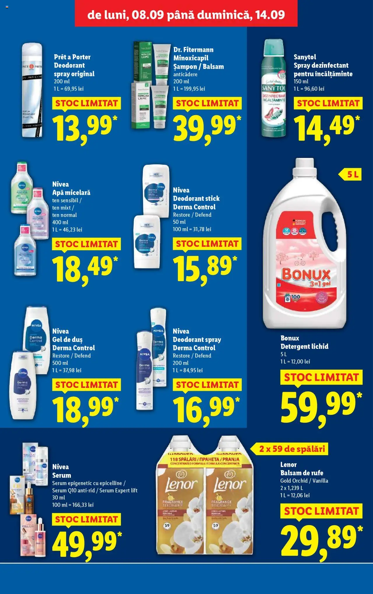 Catalog LIDL 8 - 13 Septembrie 2025 | Pagina 31 | Produse: Duș, Șampon, Apă micelară, Bornoz takımı