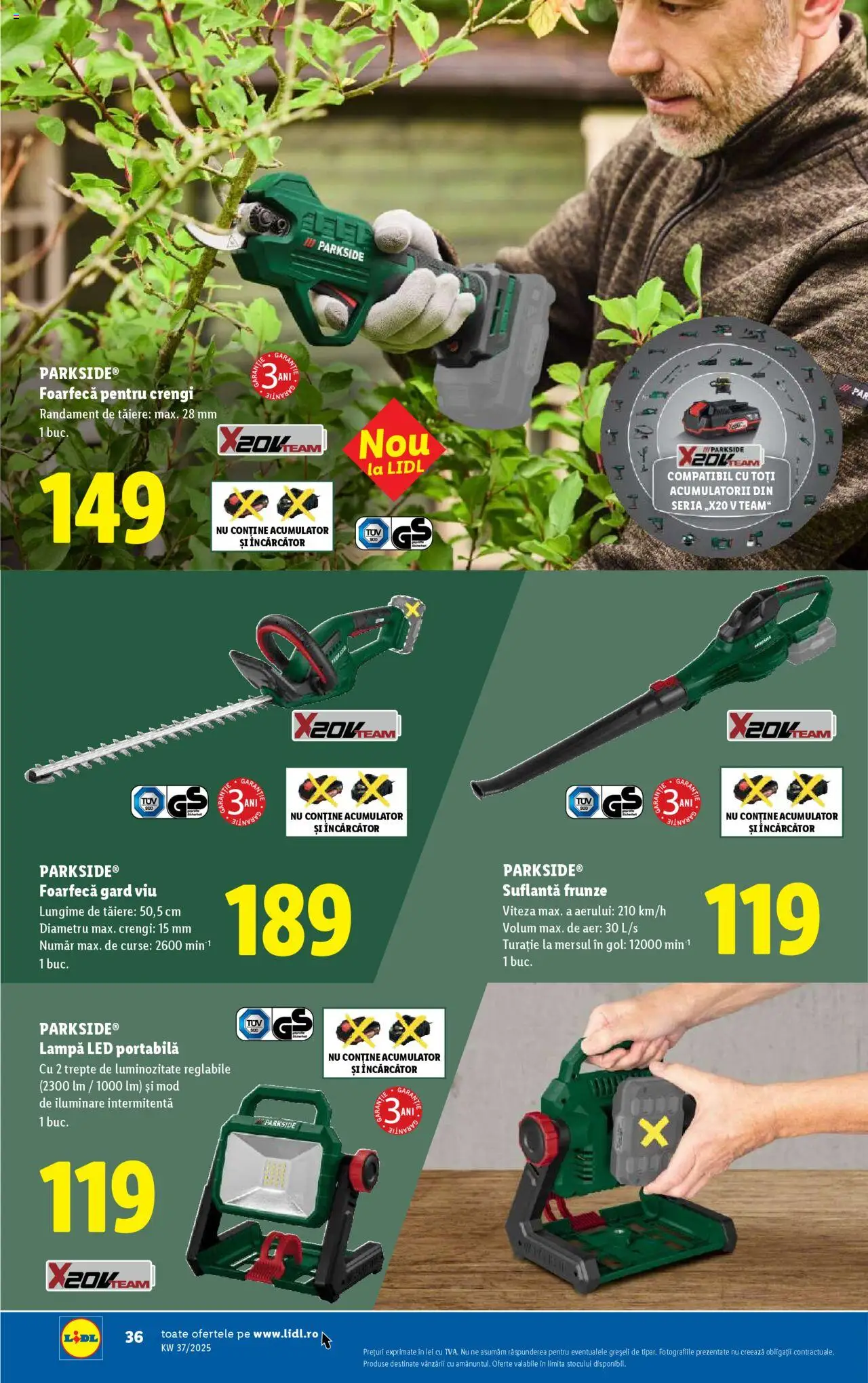 Catalog LIDL 8 - 13 Septembrie 2025 | Pagina 36 | Produse: Încărcător, Suflantă, Babak, Lampă