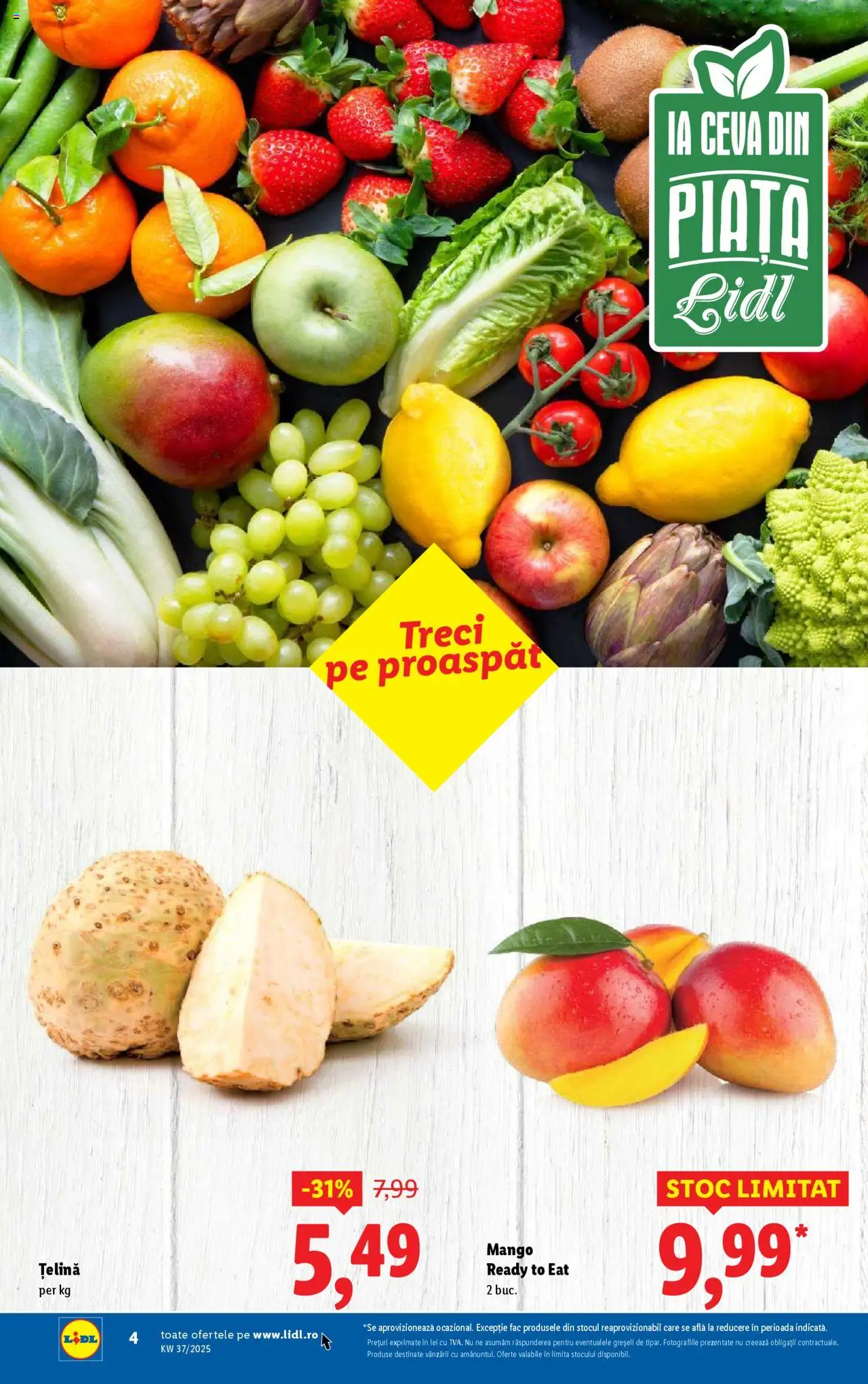 Catalog LIDL 8 - 13 Septembrie 2025 | Pagina 4 | Produse: Țelină, Mango