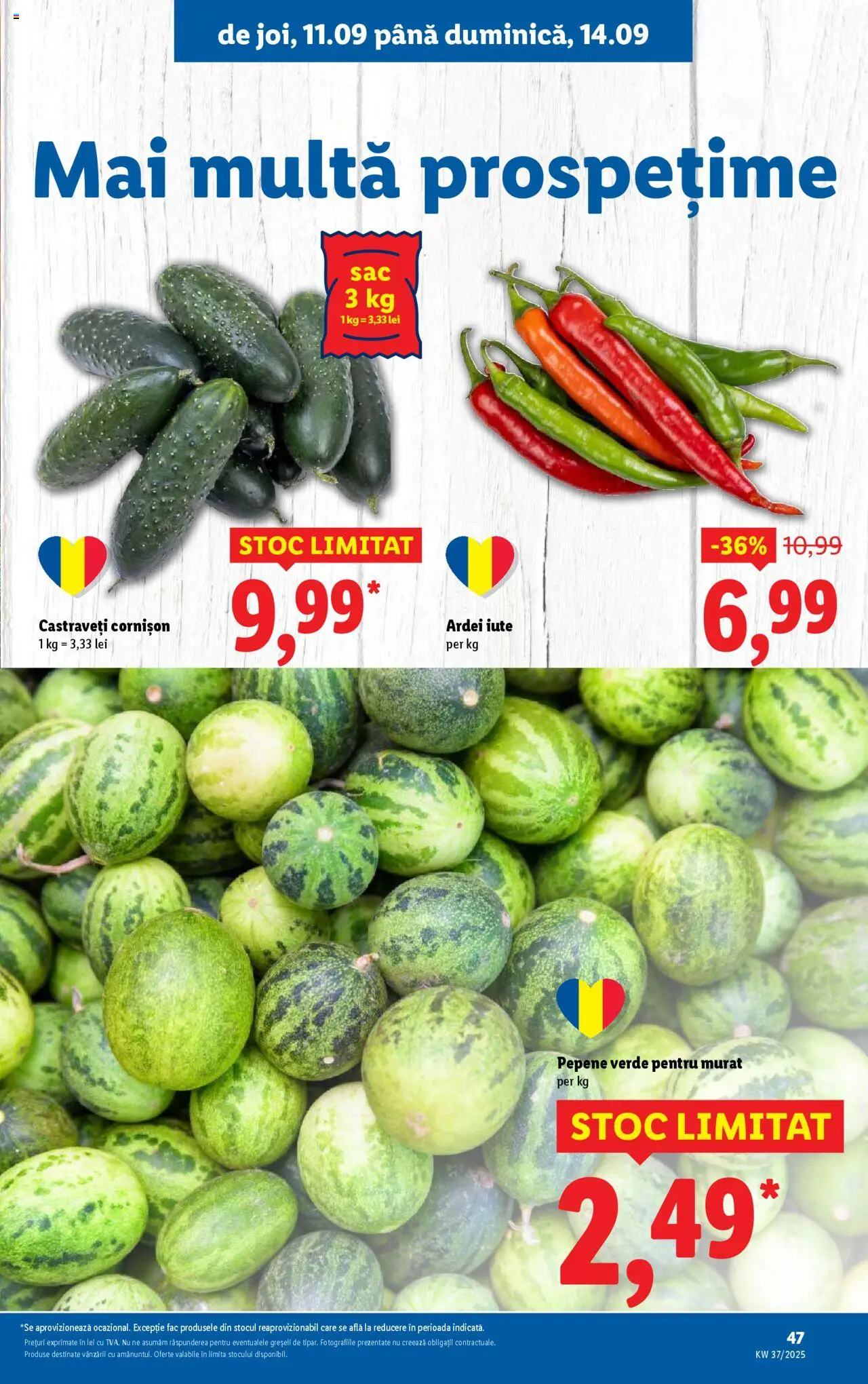Catalog LIDL 8 - 13 Septembrie 2025 | Pagina 47 | Produse: Pepene Verde, Ardei, Ardei iute, Castraveți
