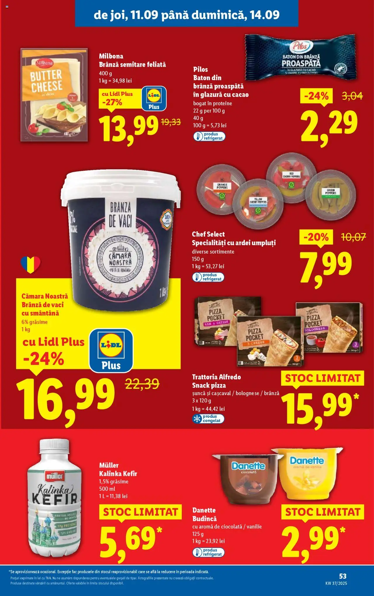 Catalog LIDL 8 - 13 Septembrie 2025 | Pagina 53 | Produse: Toplar, Snack pizza, Ciocolată, Șuncă