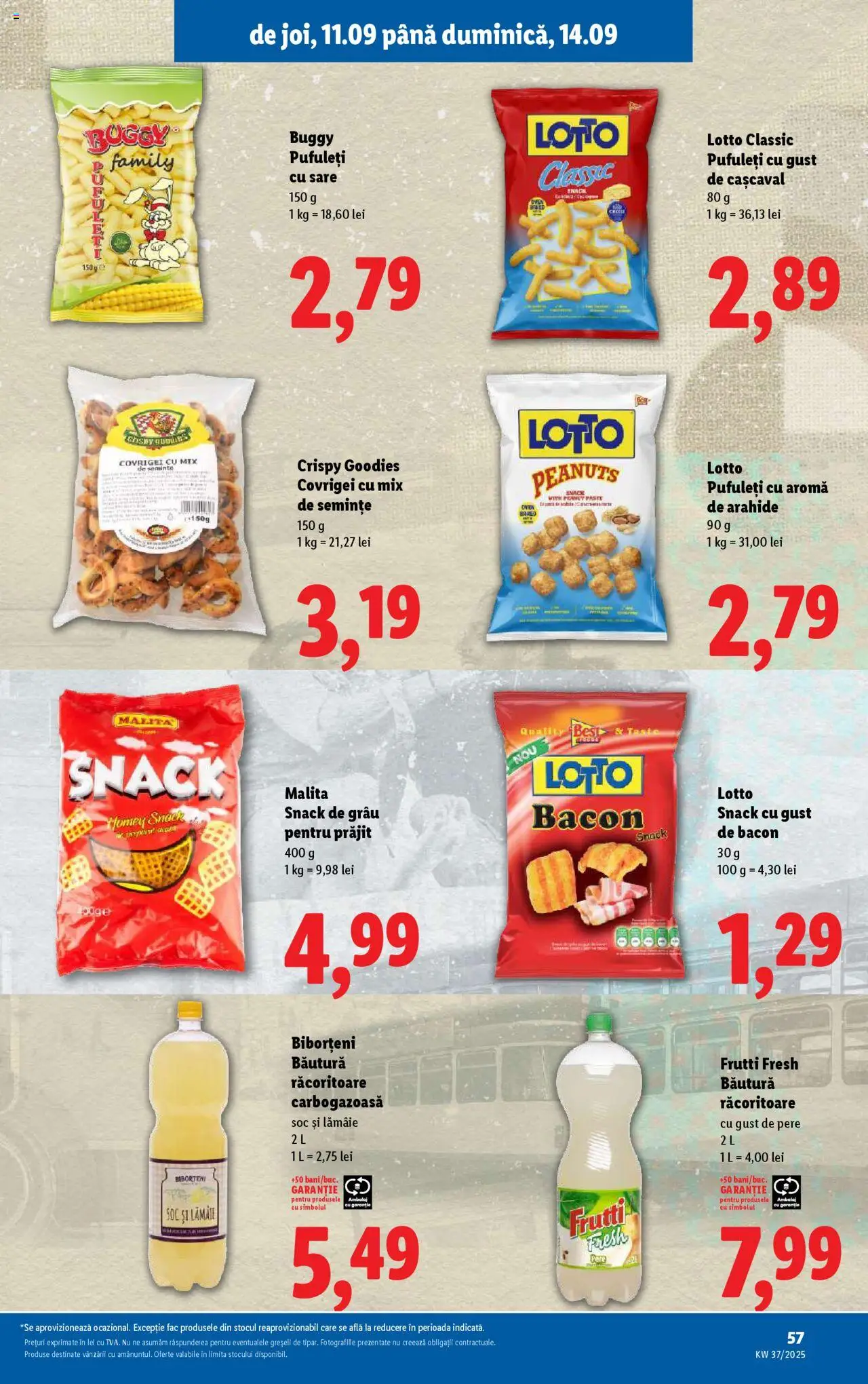 Catalog LIDL 8 - 13 Septembrie 2025 | Pagina 57 | Produse: Cașcaval, Covrigei, Pufuleți, Lămâie