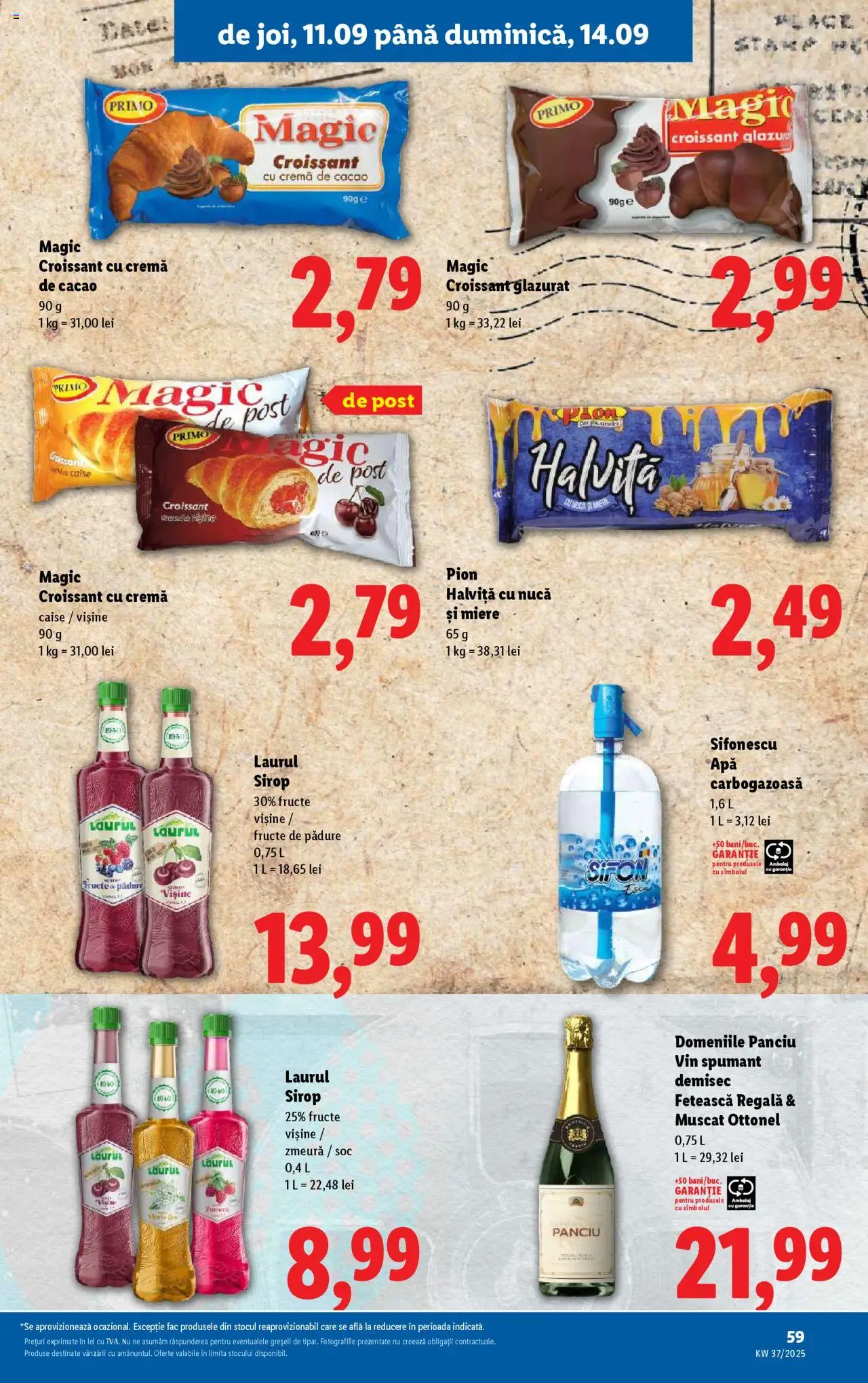 Catalog LIDL 8 - 13 Septembrie 2025 | Pagina 59 | Produse: Cremă, Vin, Apă, Fructe