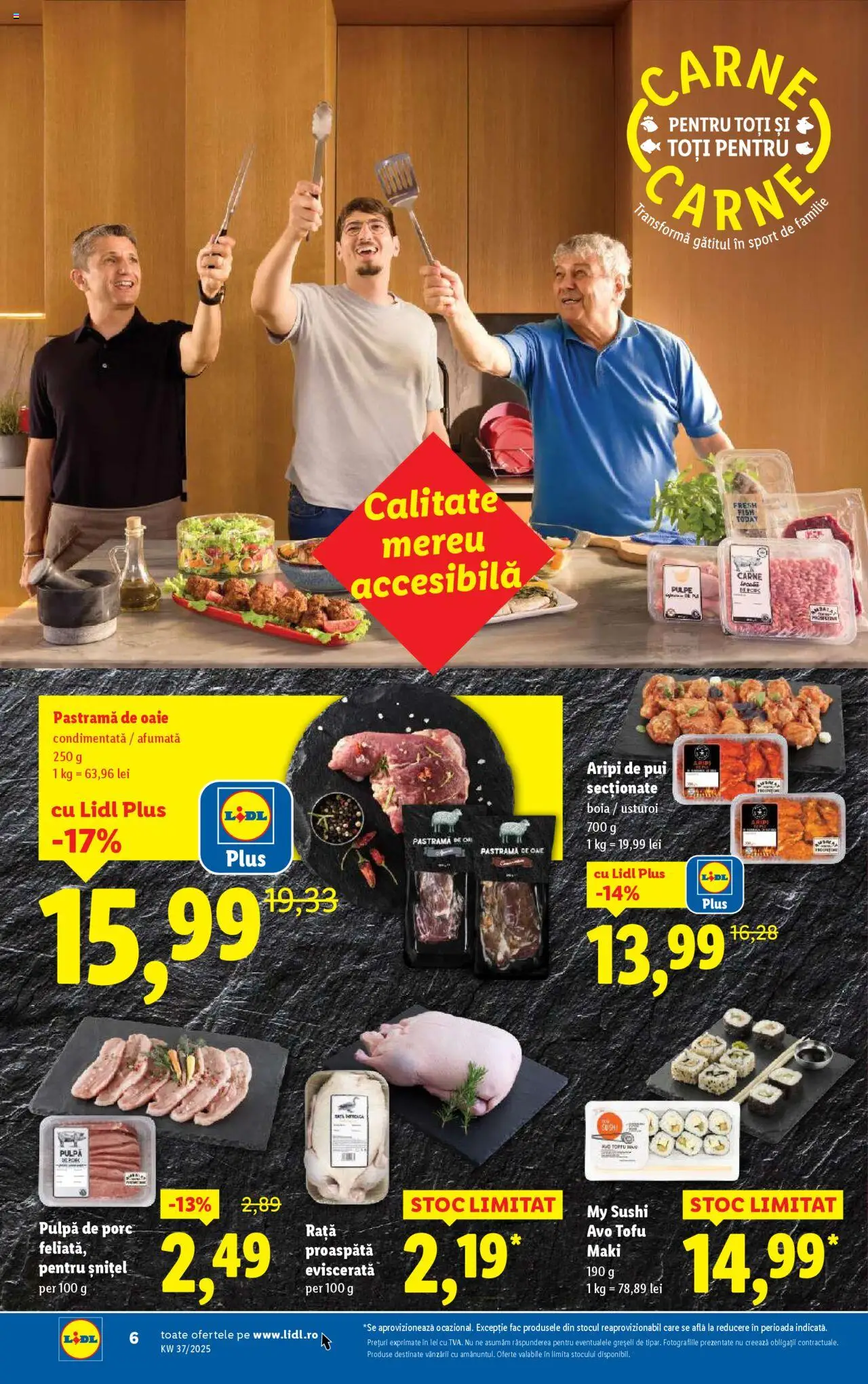 Catalog LIDL 8 - 13 Septembrie 2025 | Pagina 6 | Produse: Hacıyatmaz Kedi Oyuncağı, Sushi, Rață, Usturoi
