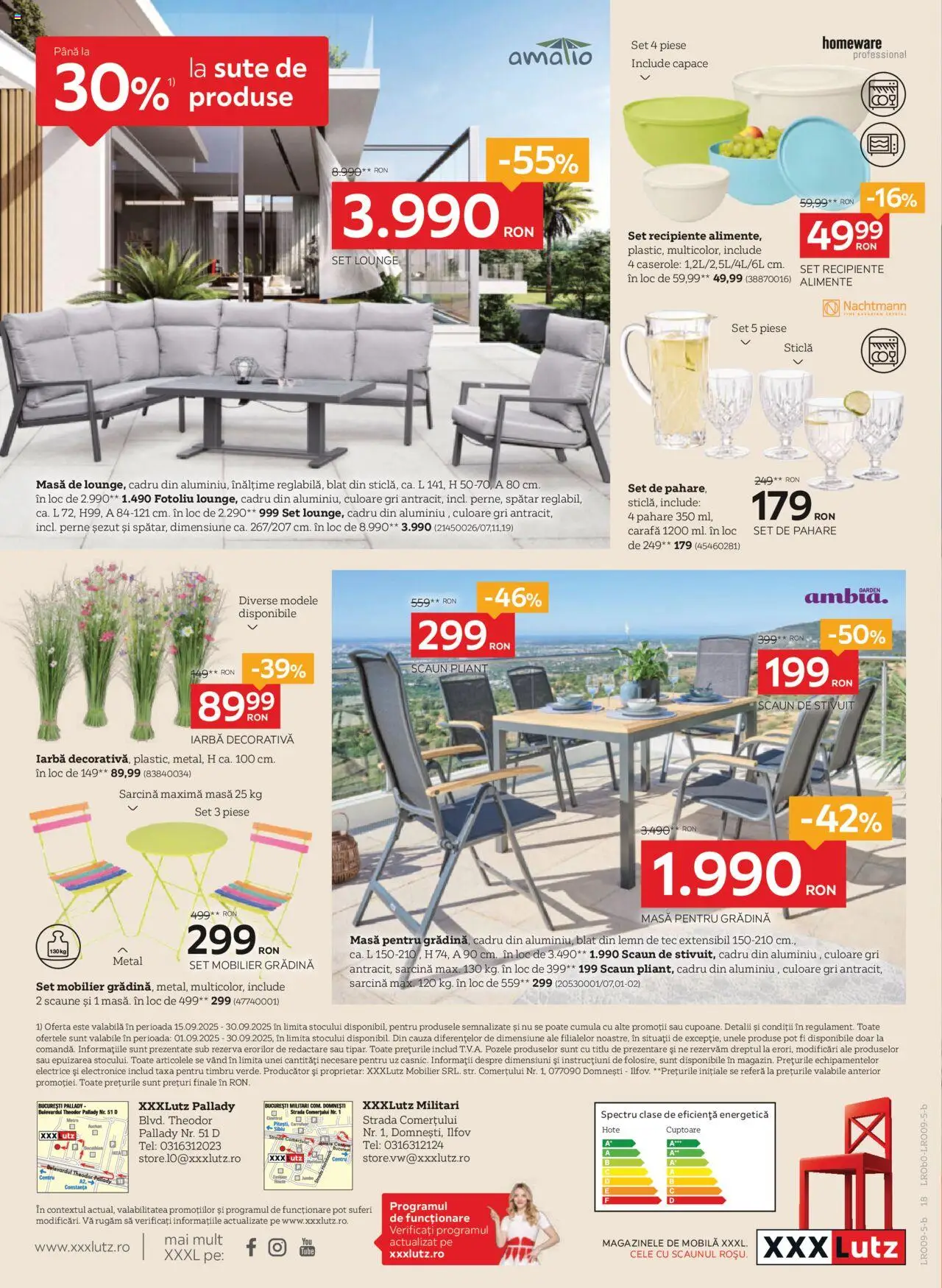 Catalog XXXLutz 1 - 29 Septembrie 2025 | Pagina 18 | Produse: Pahare, Scaun, Recipiente, Carafă