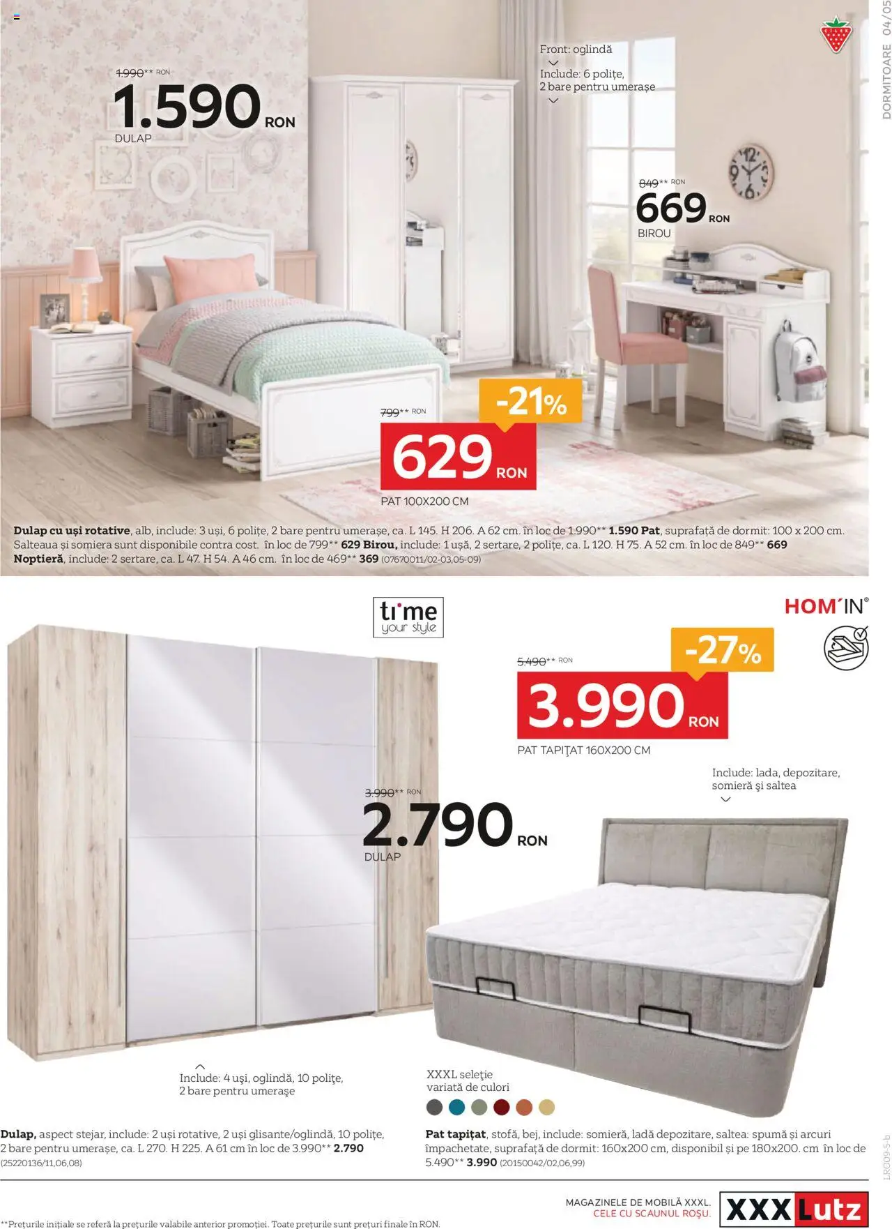 Catalog XXXLutz 1 - 29 Septembrie 2025 | Pagina 5 | Produse: Delgeç, Çikolatalı gofret, Pat, Oglindă