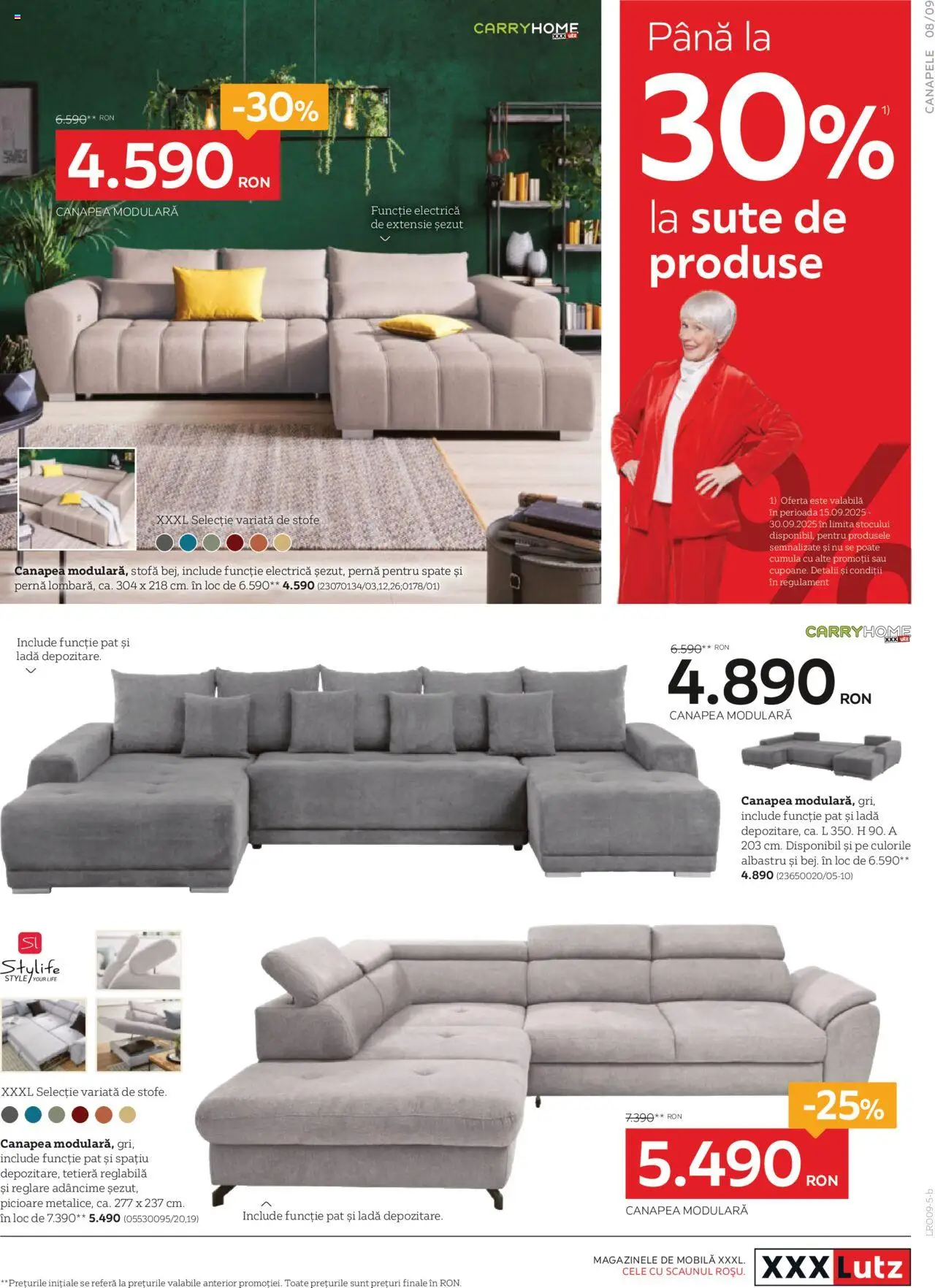 Catalog XXXLutz 1 - 29 Septembrie 2025 | Pagina 9 | Produse: Delgeç, Pat, Pernă, Canapea