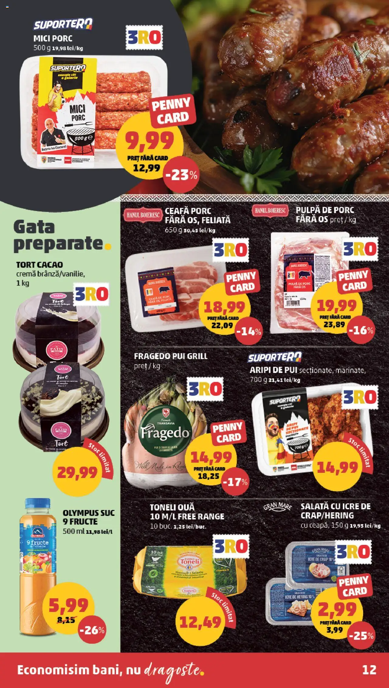 Catalog PENNY Market 3 - 8 Septembrie 2025 | Pagina 12 | Produse: Mici, Tort, Salată cu icre, Fructe
