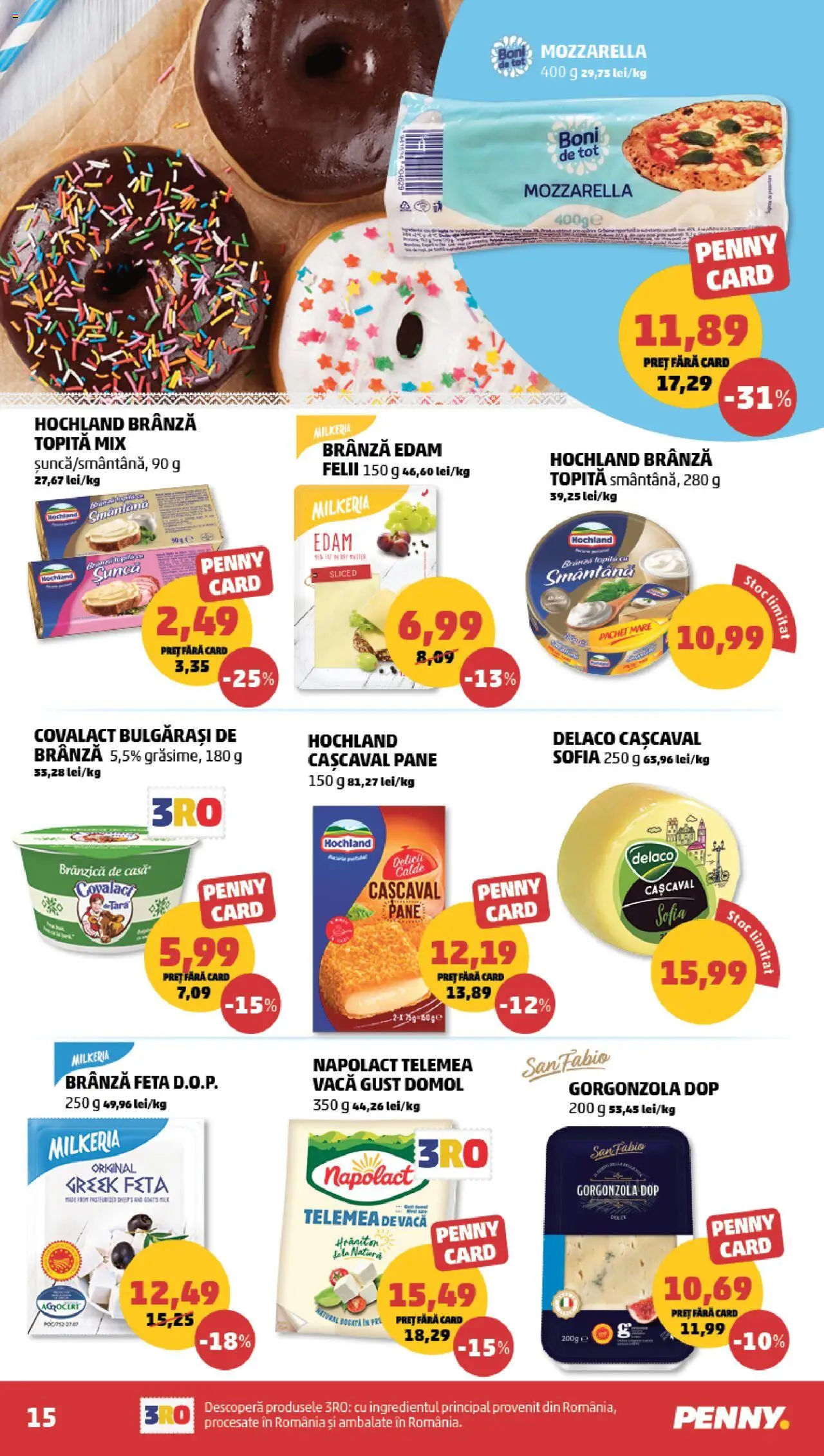 Catalog PENNY Market 3 - 8 Septembrie 2025 | Pagina 15 | Produse: Mozzarella, Brânză, Gorgonzola, Smântână