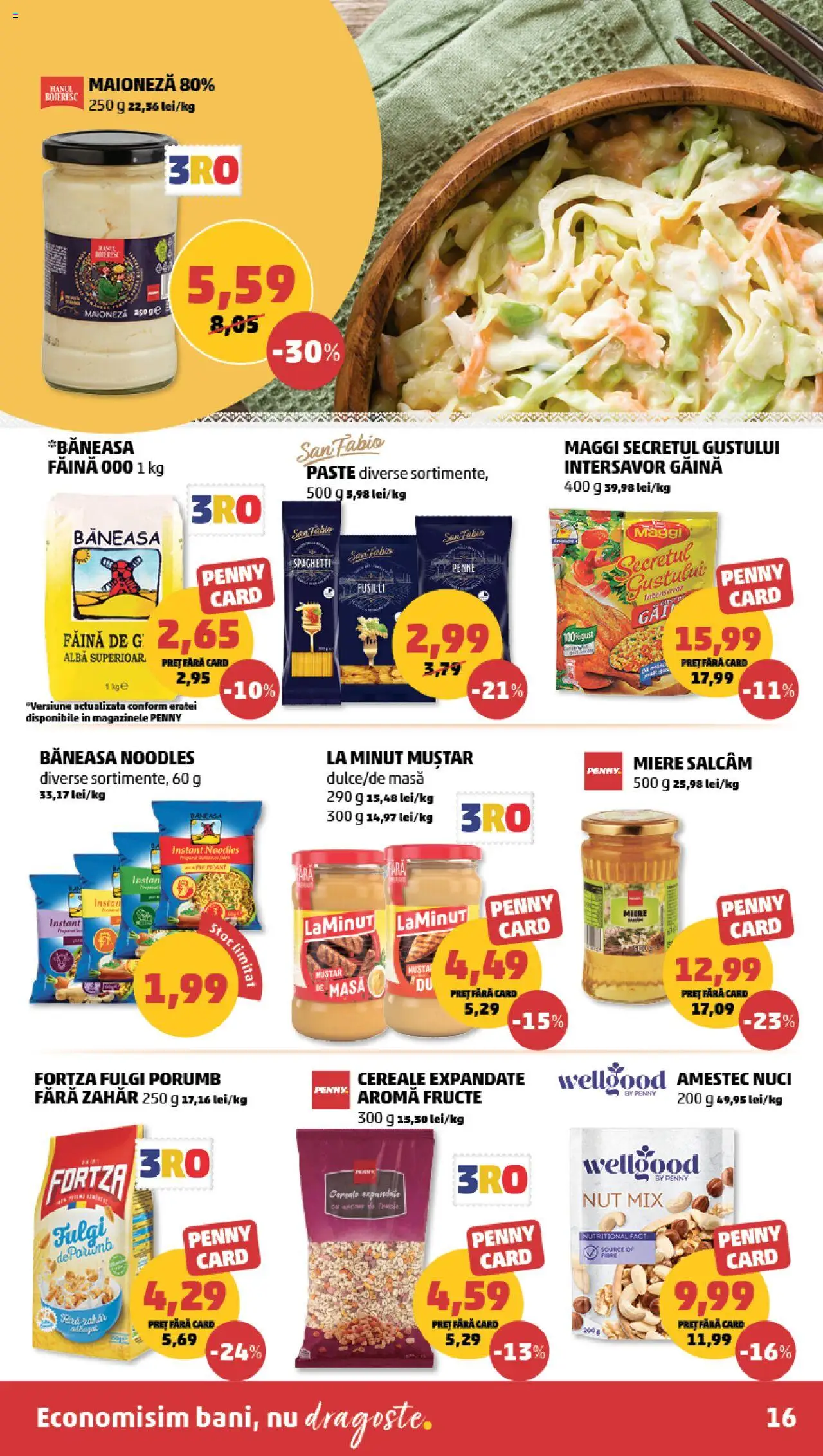 Catalog PENNY Market 3 - 8 Septembrie 2025 | Pagina 16 | Produse: Făină, Noodles, Nuci, Maioneză