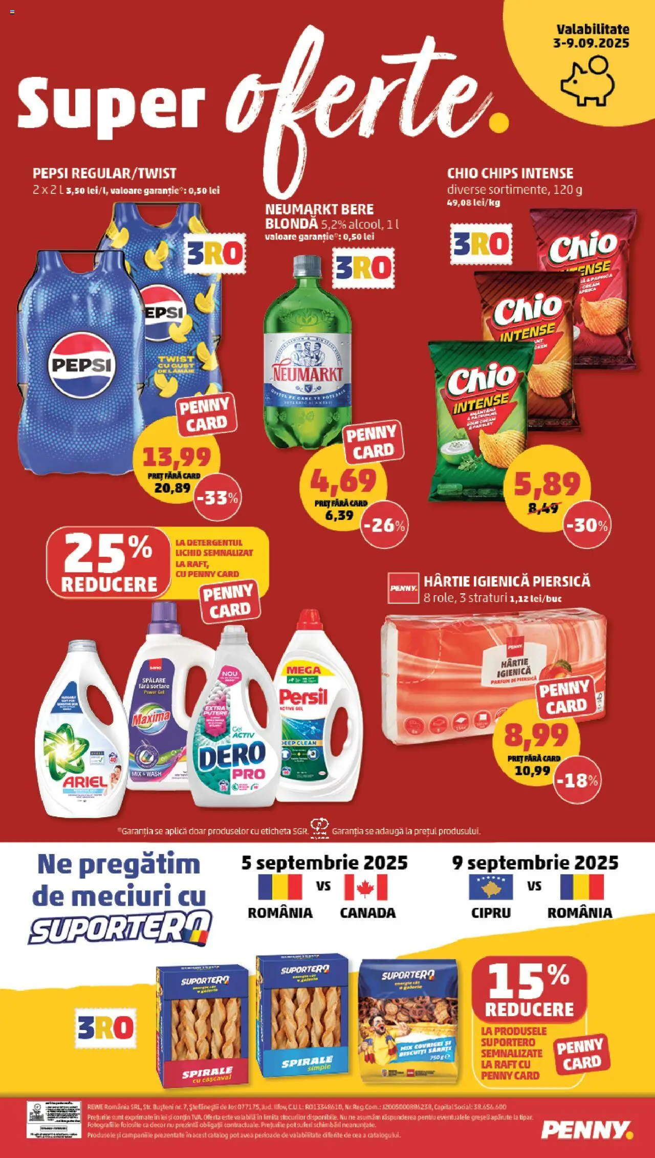 Catalog PENNY Market 3 - 8 Septembrie 2025 | Pagina 24 | Produse: Piersică, Detergent, Biscuiți, Lămâie