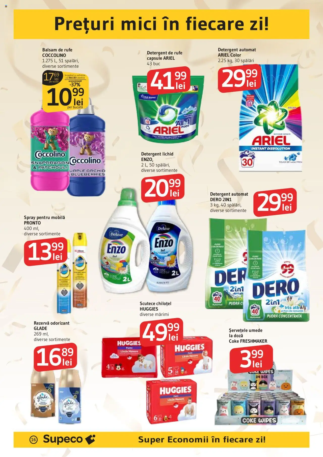 Catalog Supeco 4 - 16 Septembrie 2025 | Pagina 16 | Produse: Kedi Ödül Oyuncakları, Balsam, Balsam de rufe, Șervețele umede