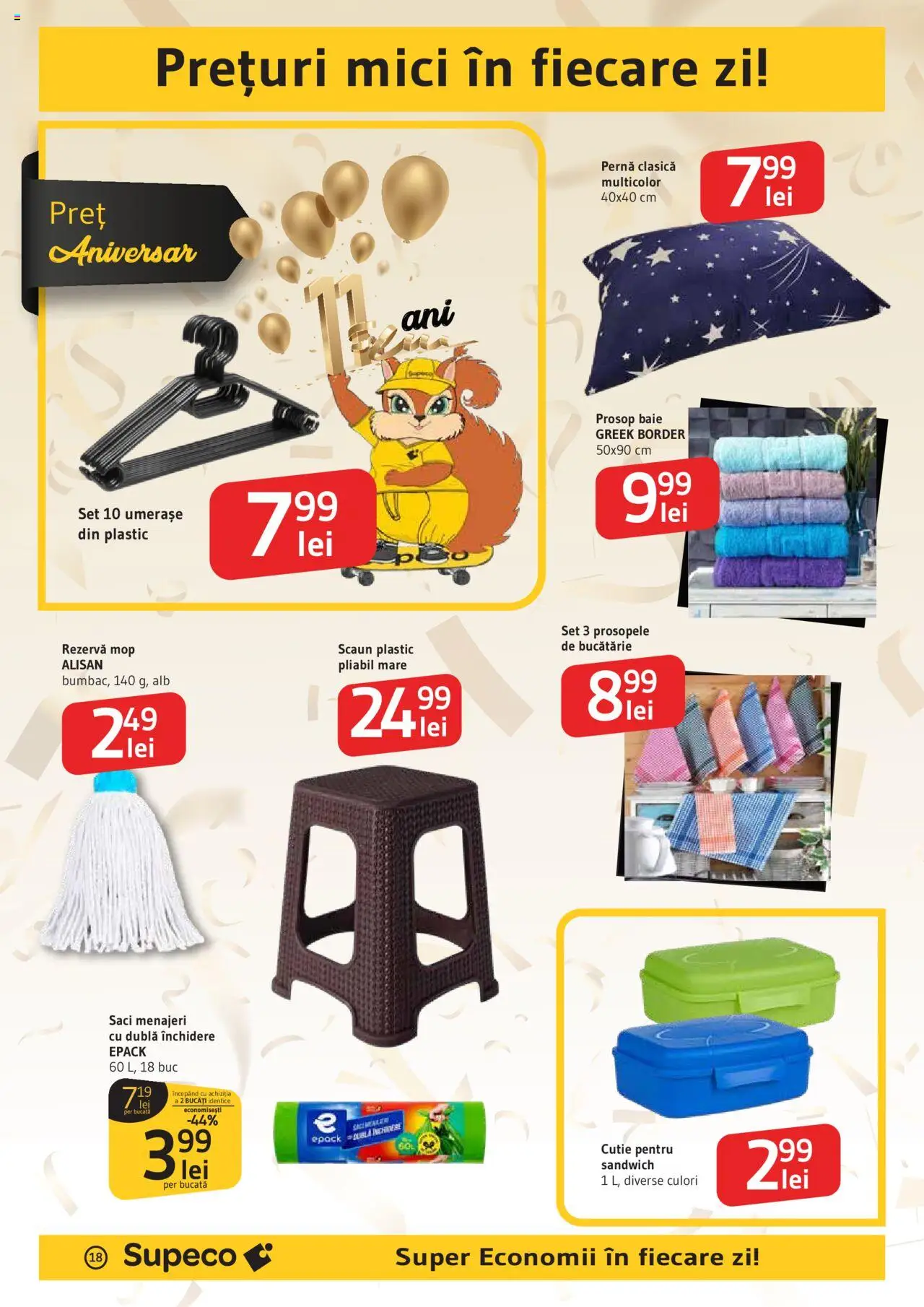Catalog Supeco 4 - 16 Septembrie 2025 | Pagina 18 | Produse: Pernă, Scaun, Bucătărie, Cutie