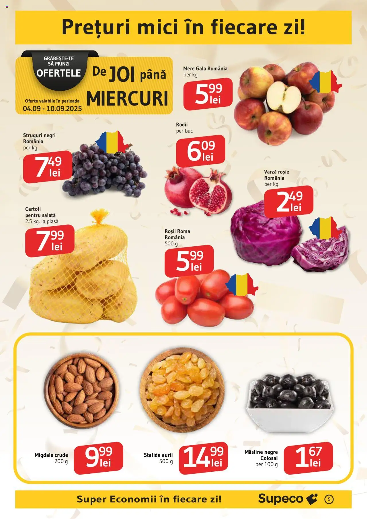 Catalog Supeco 4 - 16 Septembrie 2025 | Pagina 5 | Produse: Mere, Roșii, Salată, Cartofi