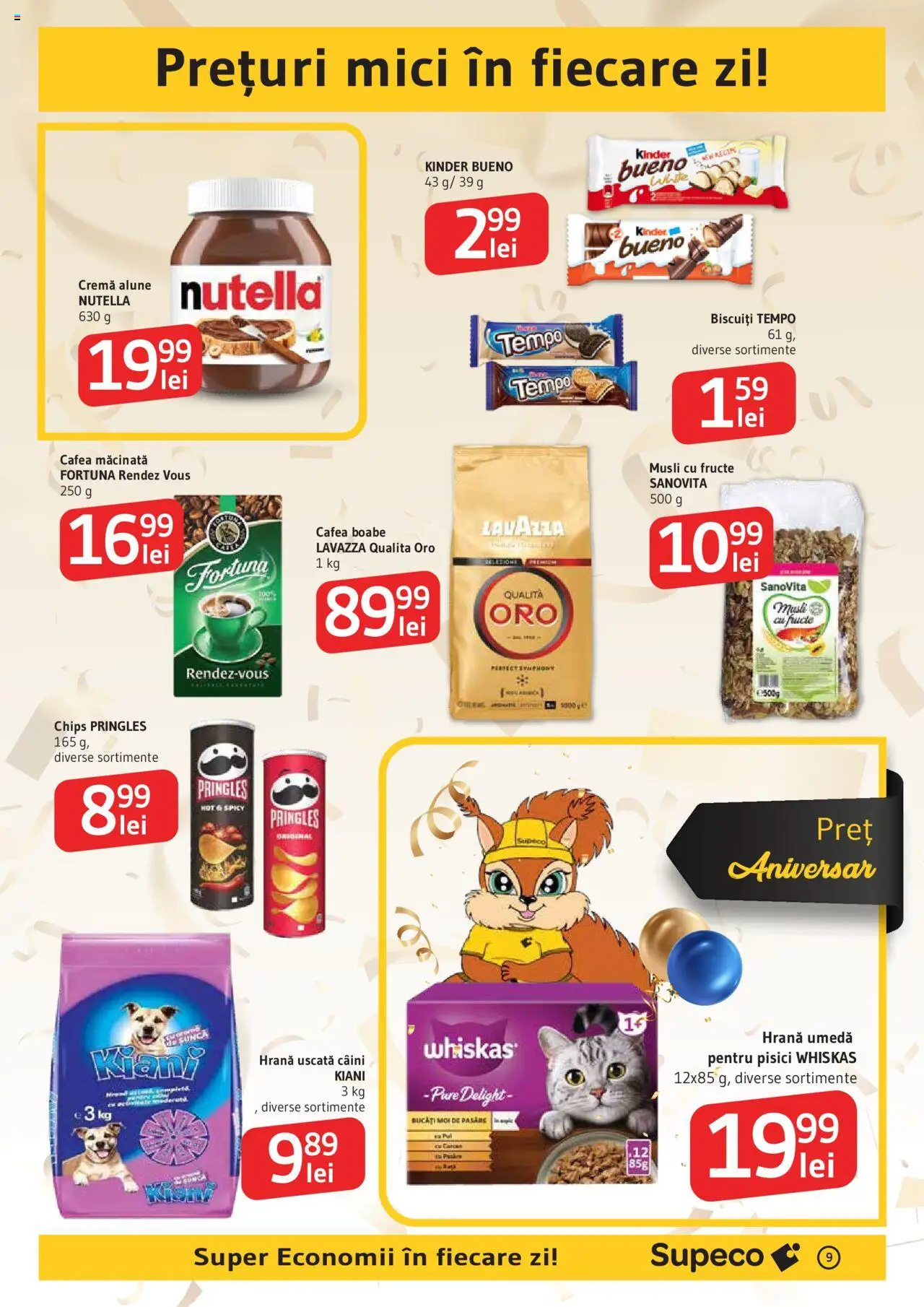 Catalog Supeco 4 - 16 Septembrie 2025 | Pagina 9 | Produse: Mici, Alune, Cremă, Biscuiți
