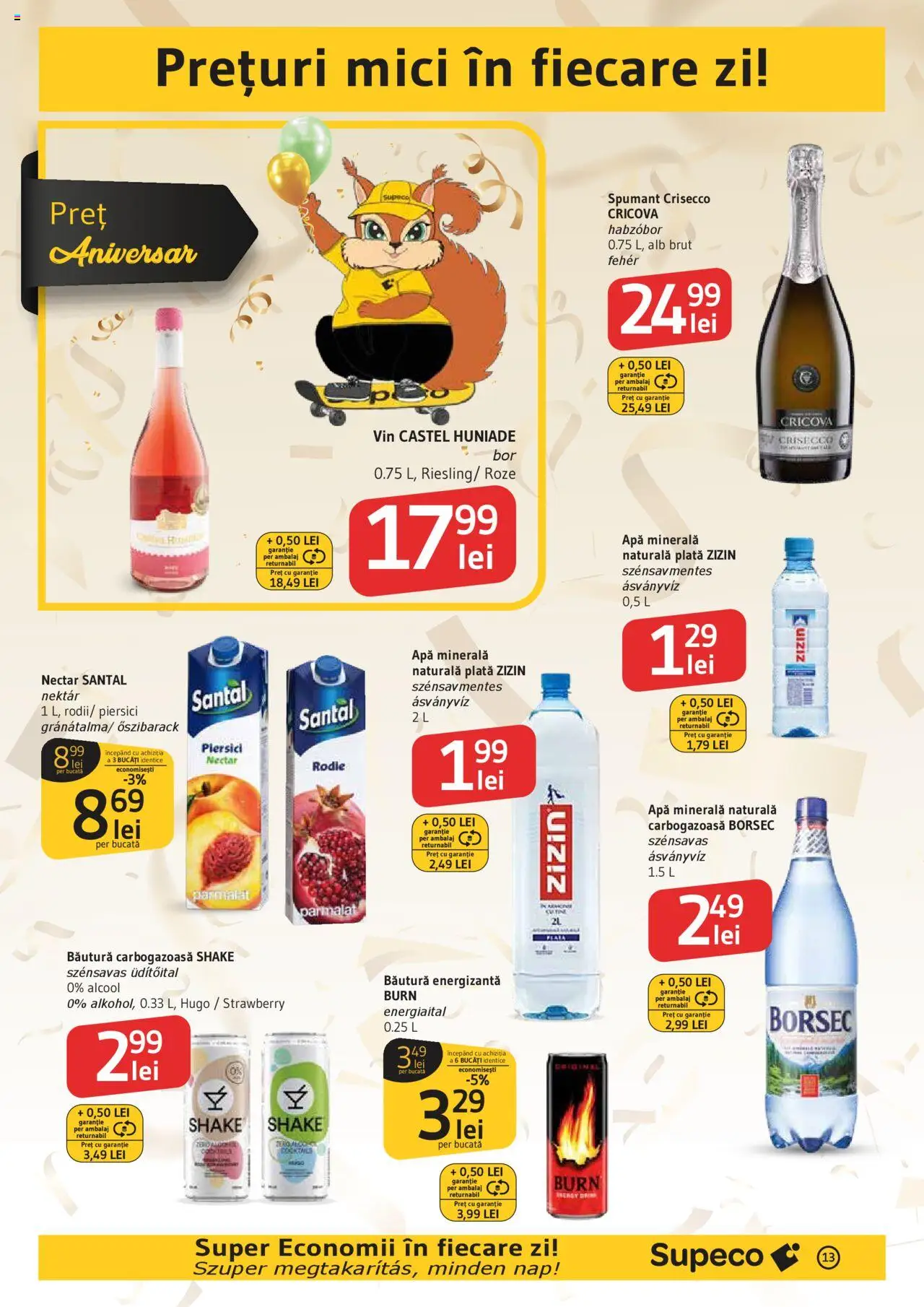 Catalog Supeco 4 - 16 Septembrie 2025 | Pagina 13 | Produse: Yazı tahtası kalemi, Mici, Vin, Apă