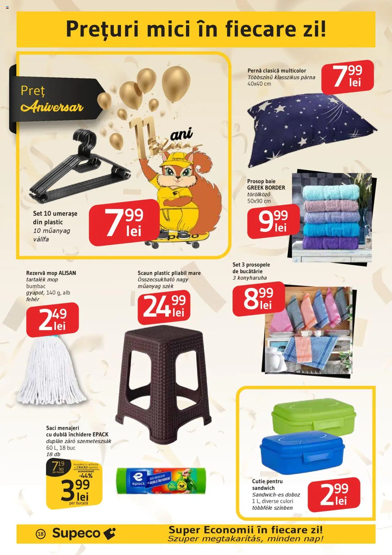 Catalog Supeco 4 - 16 Septembrie 2025 | Pagina 18 | Produse: Mop, Pernă, Scaun, Mici