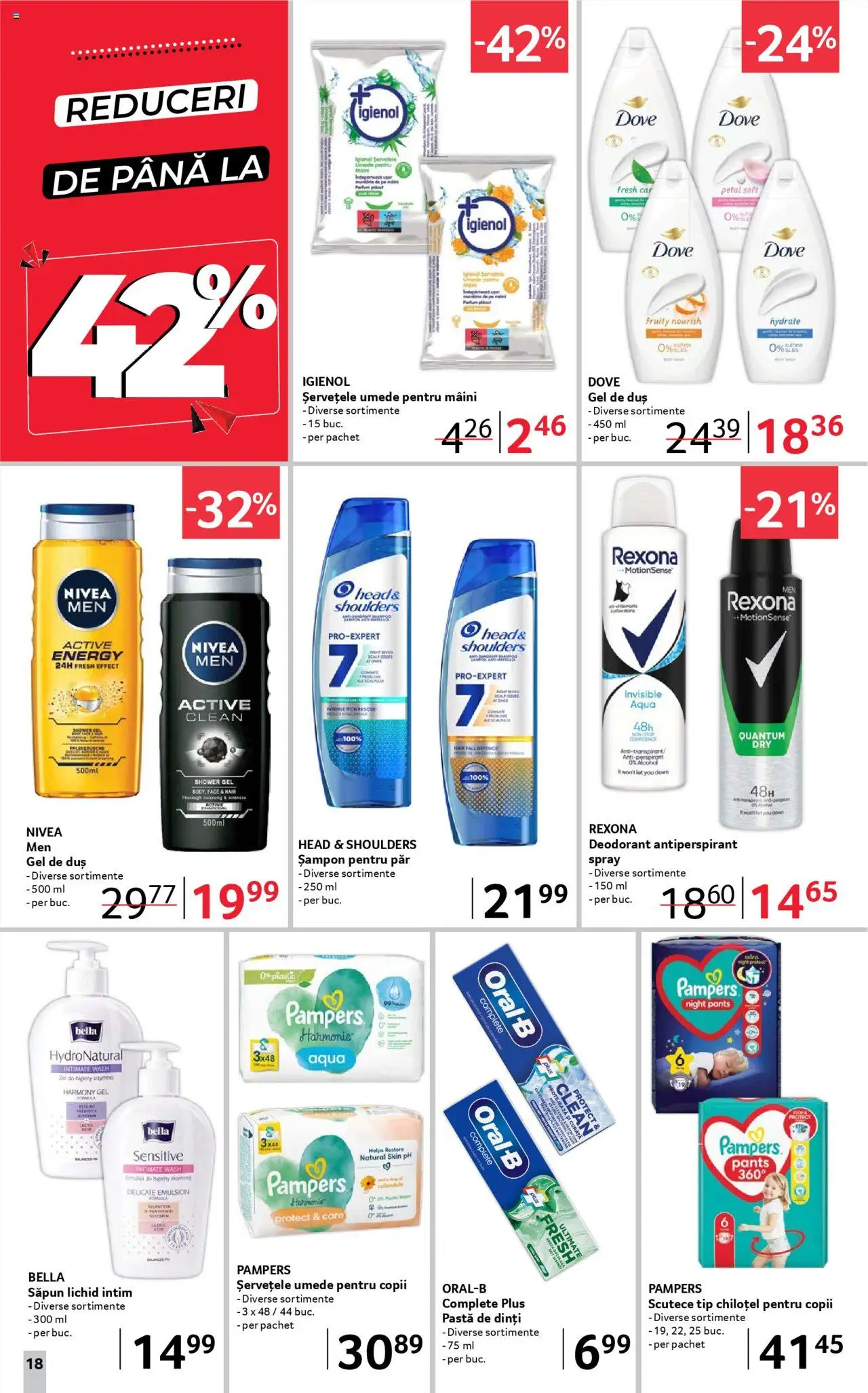 Catalog Selgros 5 - 17 Septembrie 2025 | Pagina 18 | Produse: Duș, Gel de duș, Antiperspirant, Scutece