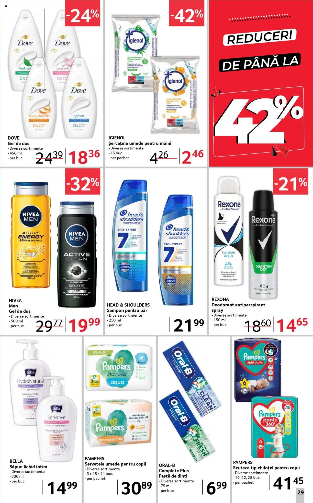 Catalog Selgros 5 - 17 Septembrie 2025 | Pagina 29 | Produse: Șampon, Antiperspirant, Șervețele umede, Scutece