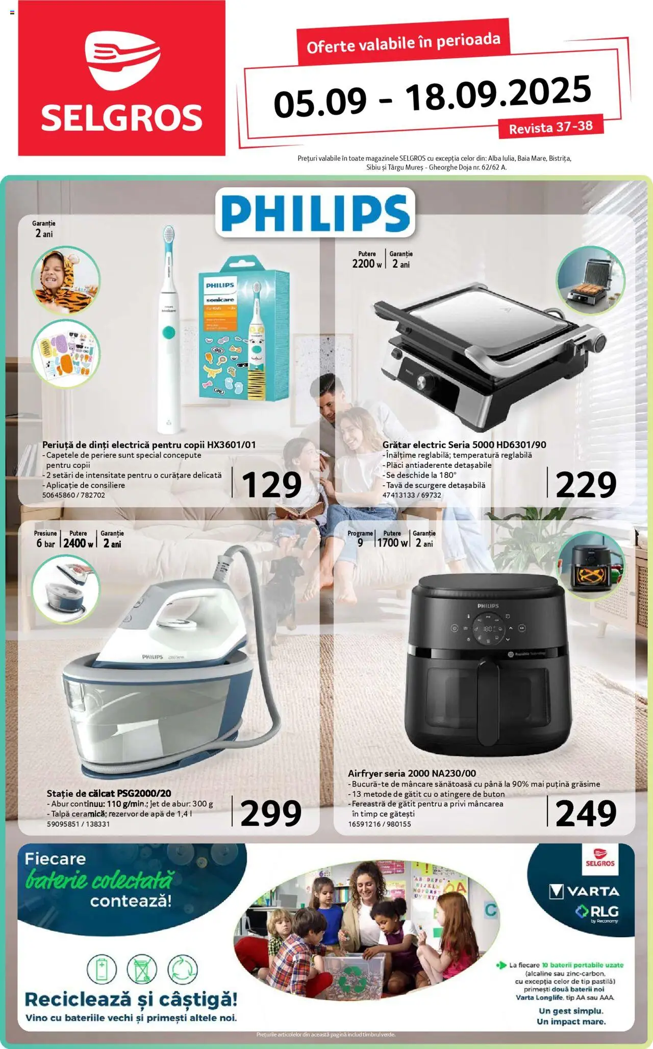 Catalog Selgros 5 - 17 Septembrie 2025 | Pagina 1 | Produse: Enginar, Grătar, Baterii, Apă