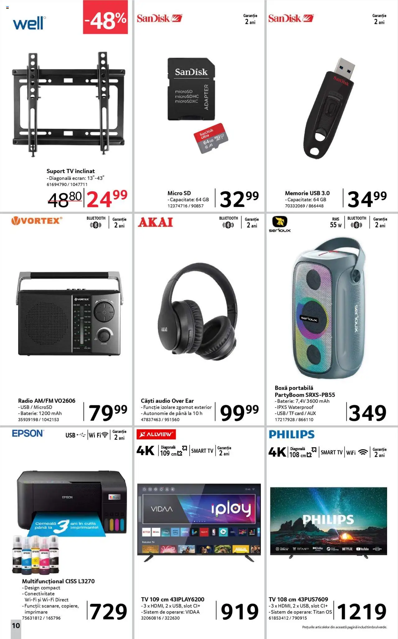 Catalog Selgros 5 - 17 Septembrie 2025 | Pagina 10 | Produse: Audio, Căști, Baterie, Boxă portabilă