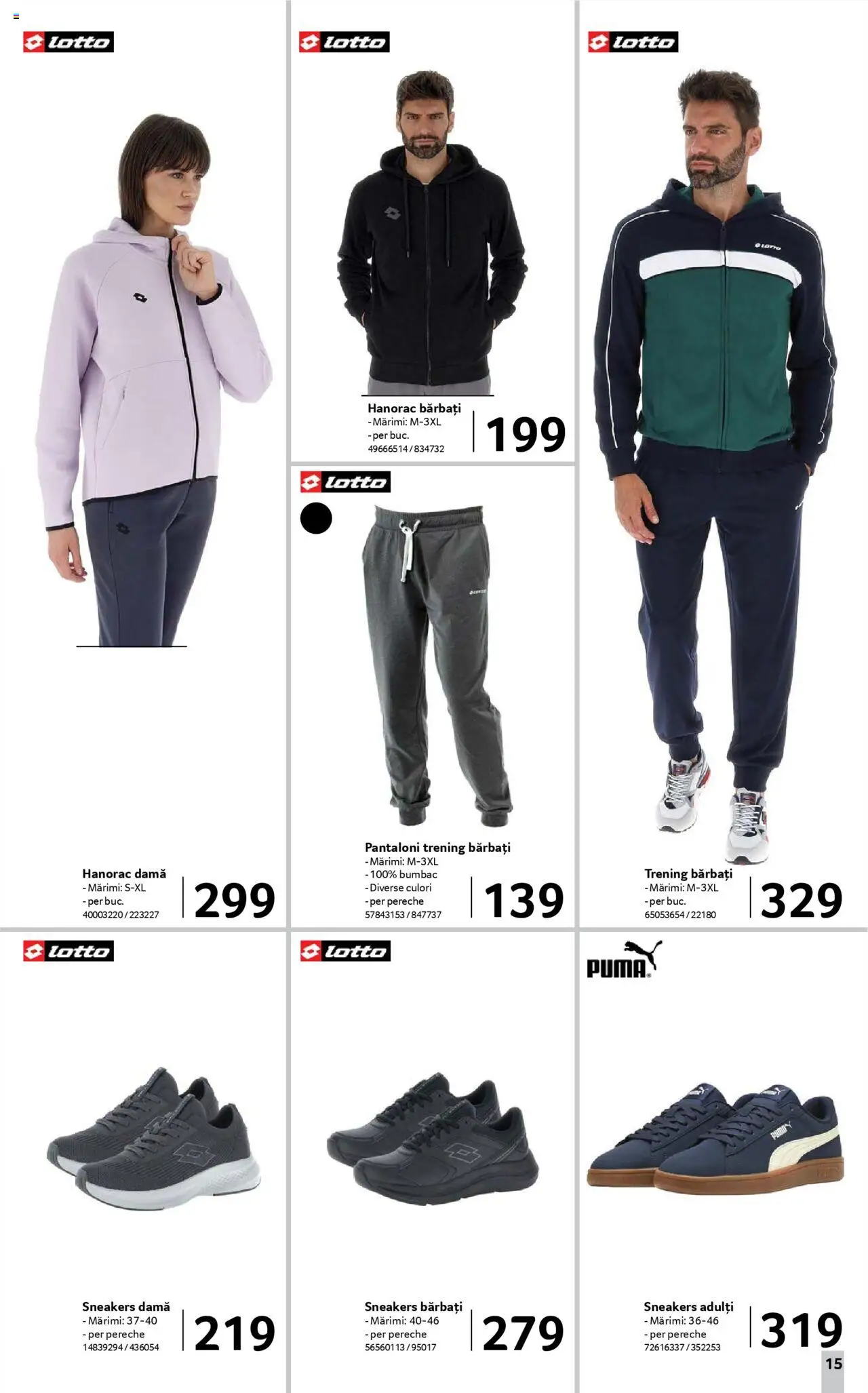 Catalog Selgros 5 - 17 Septembrie 2025 | Pagina 15 | Produse: Trening, Deri ve Tüy Bakımı, Pantaloni, Keşe
