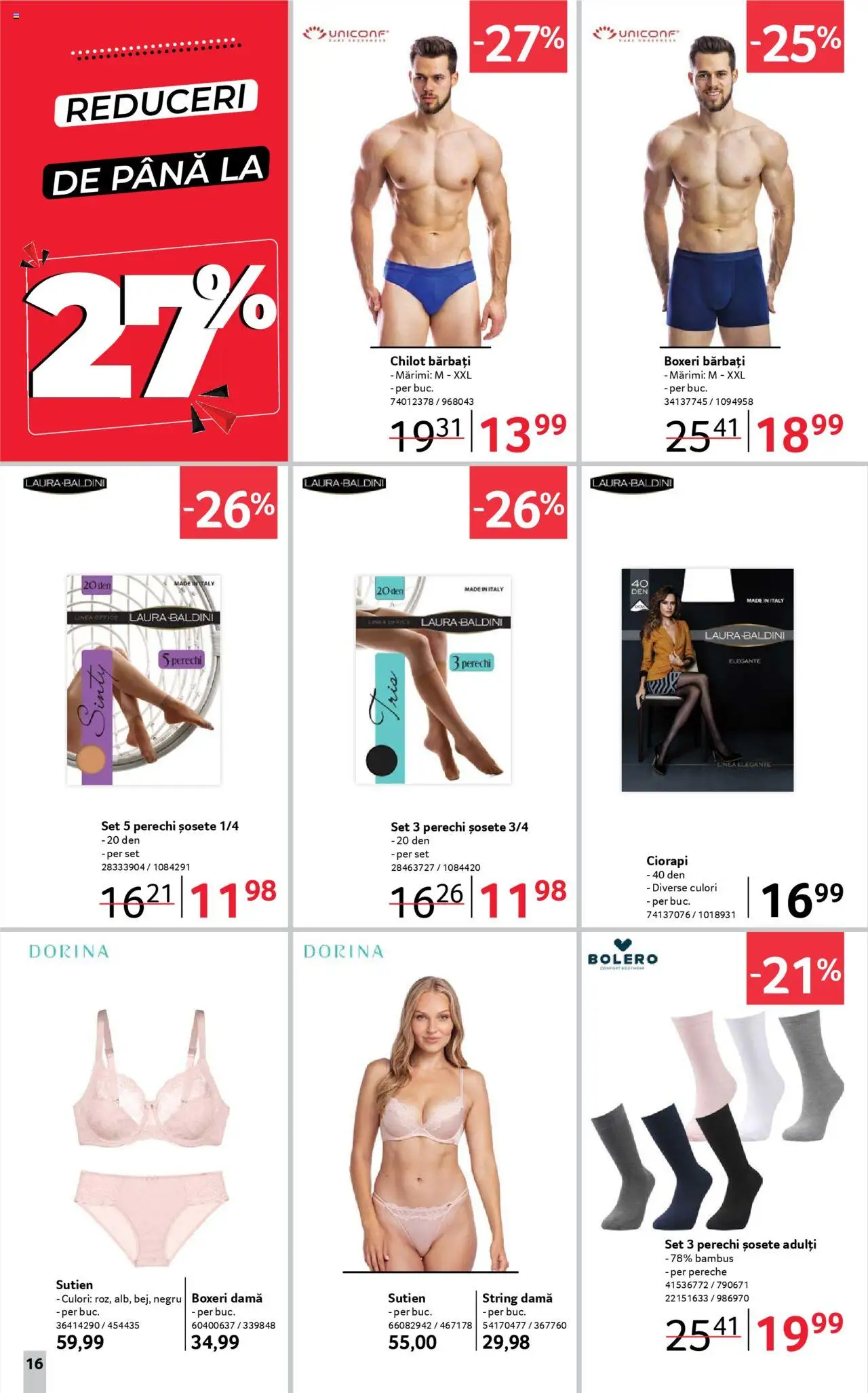 Catalog Selgros 5 - 17 Septembrie 2025 | Pagina 16 | Produse: Sutien, Șosete, Boxeri