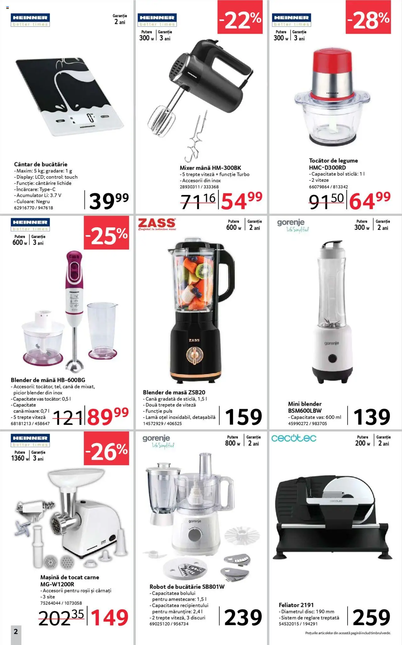 Catalog Selgros 5 - 17 Septembrie 2025 | Pagina 2 | Produse: Blender, Robot, Masă, Bucătărie