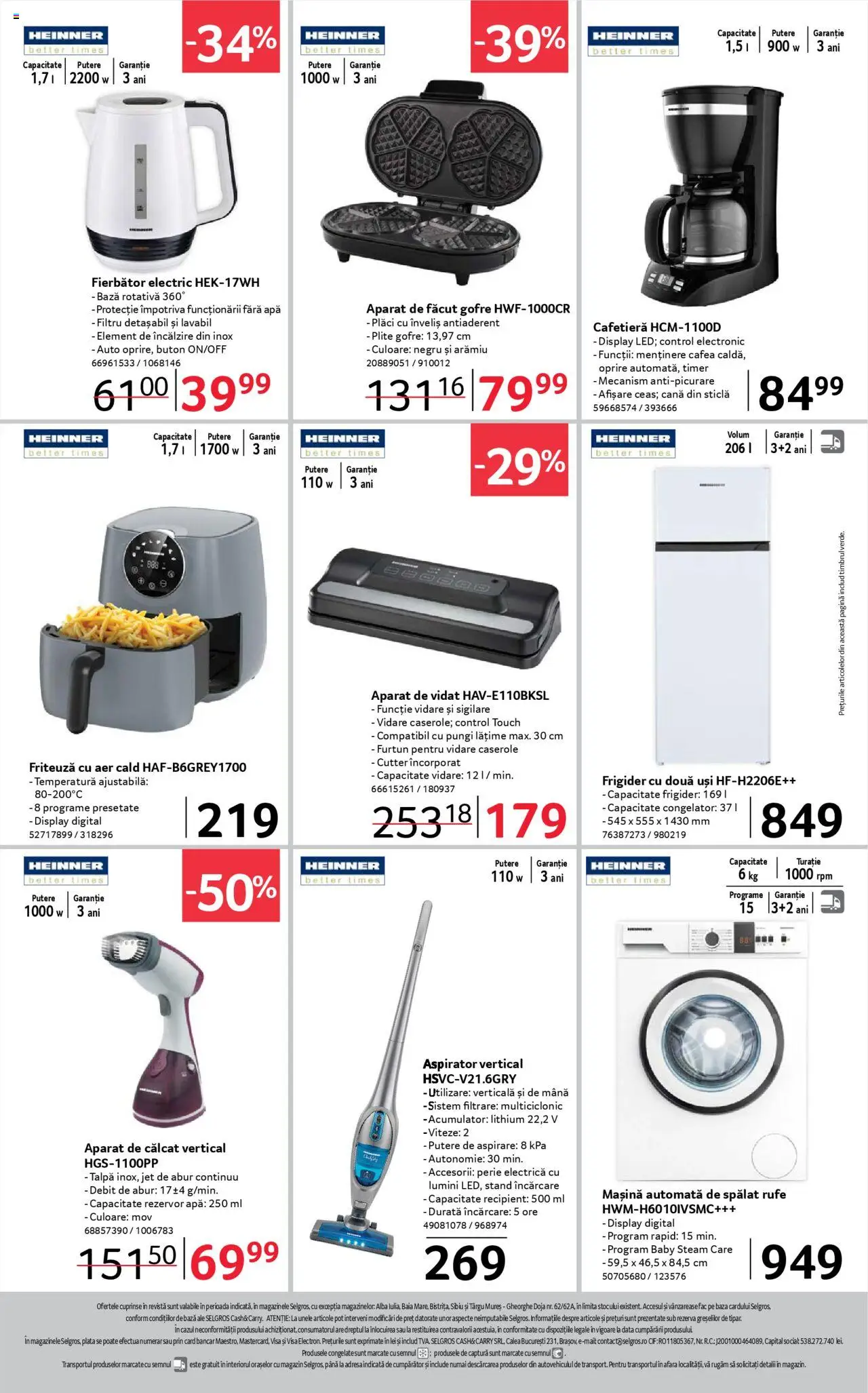 Catalog Selgros 5 - 17 Septembrie 2025 | Pagina 20 | Produse: Friteuză, Perie, Cafea, Apă
