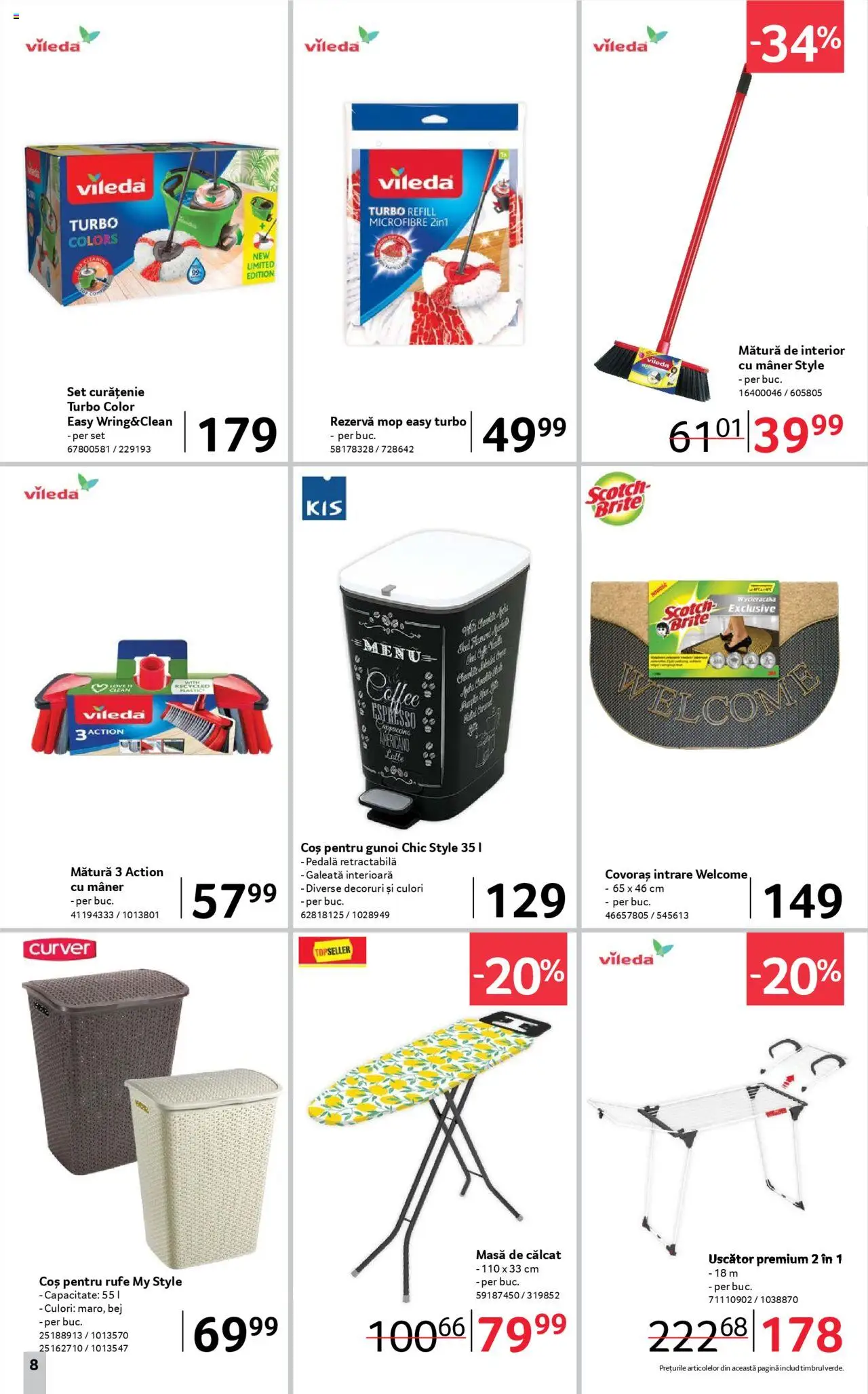 Catalog Selgros 5 - 17 Septembrie 2025 | Pagina 8 | Produse: Mătură, Masă, Masă de călcat, Bisiklet Aparatları