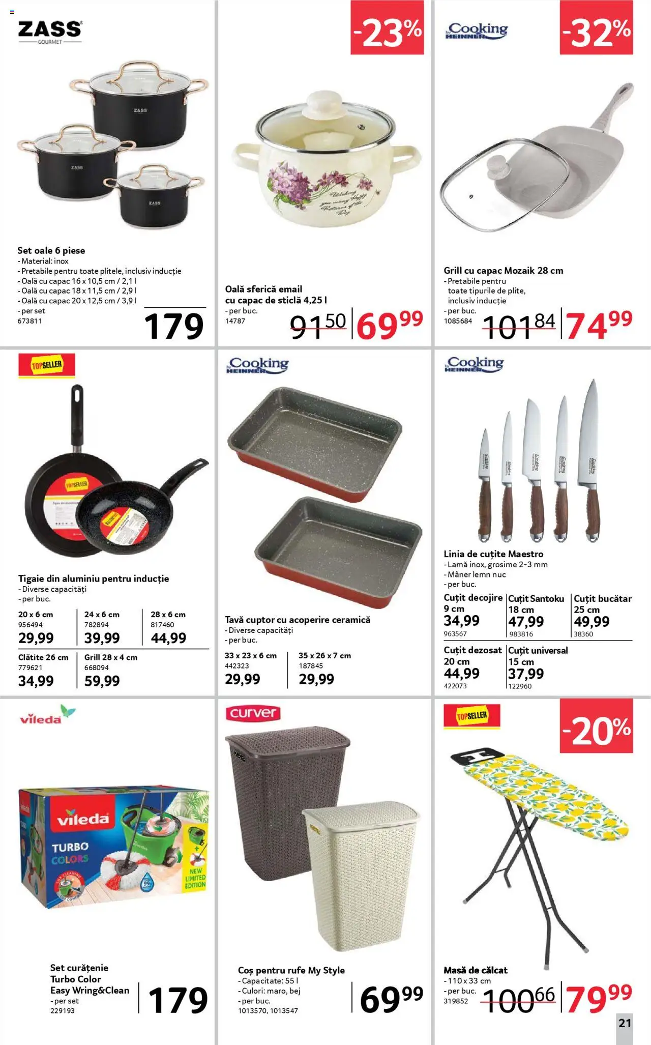 Catalog Selgros 5 - 17 Septembrie 2025 | Pagina 21 | Produse: Set oale, Masă, Cuțit, Masă de călcat