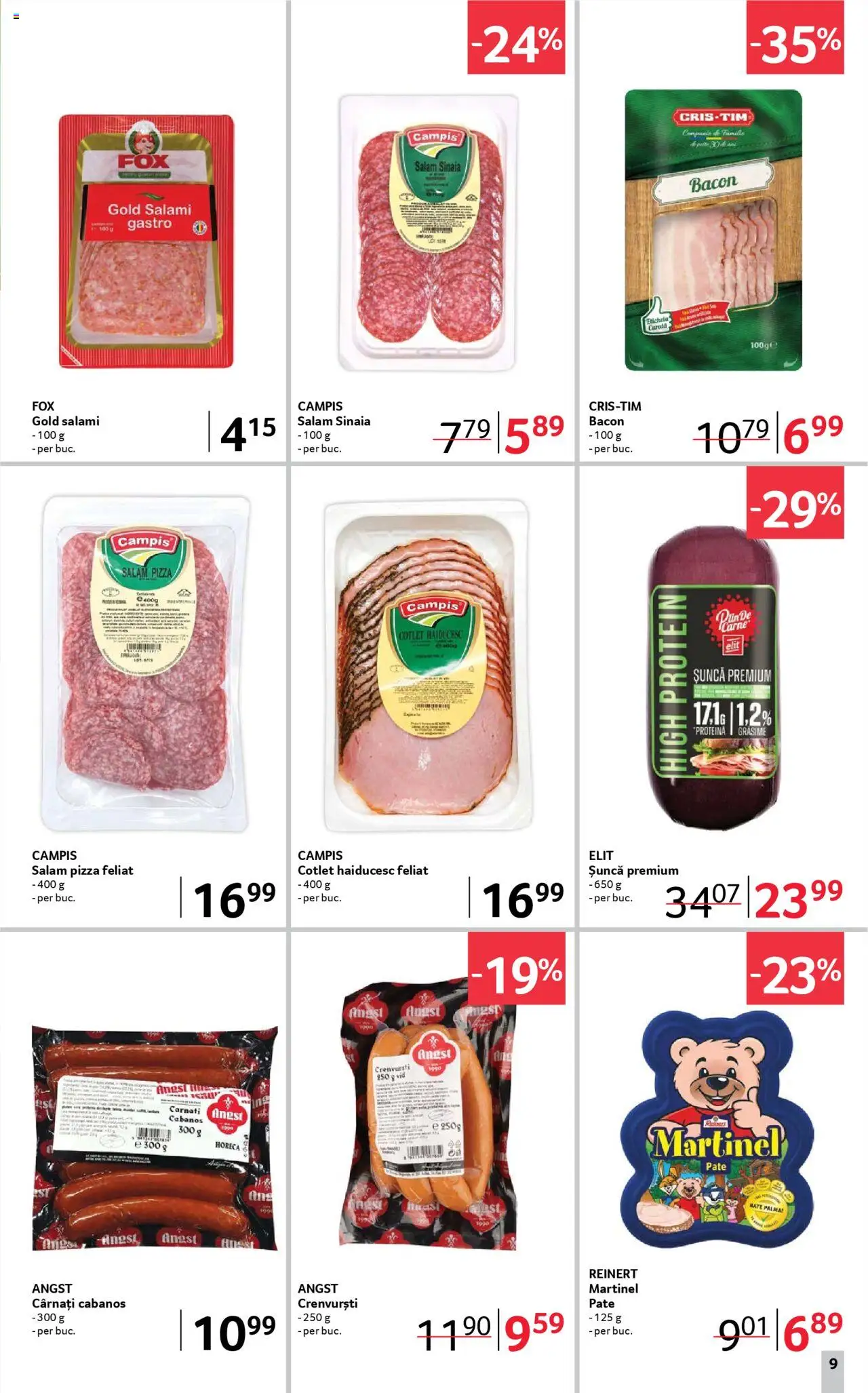 Catalog Selgros 5 - 17 Septembrie 2025 | Pagina 9 | Produse: Crenvurști, Bacon, Șuncă, Pizza