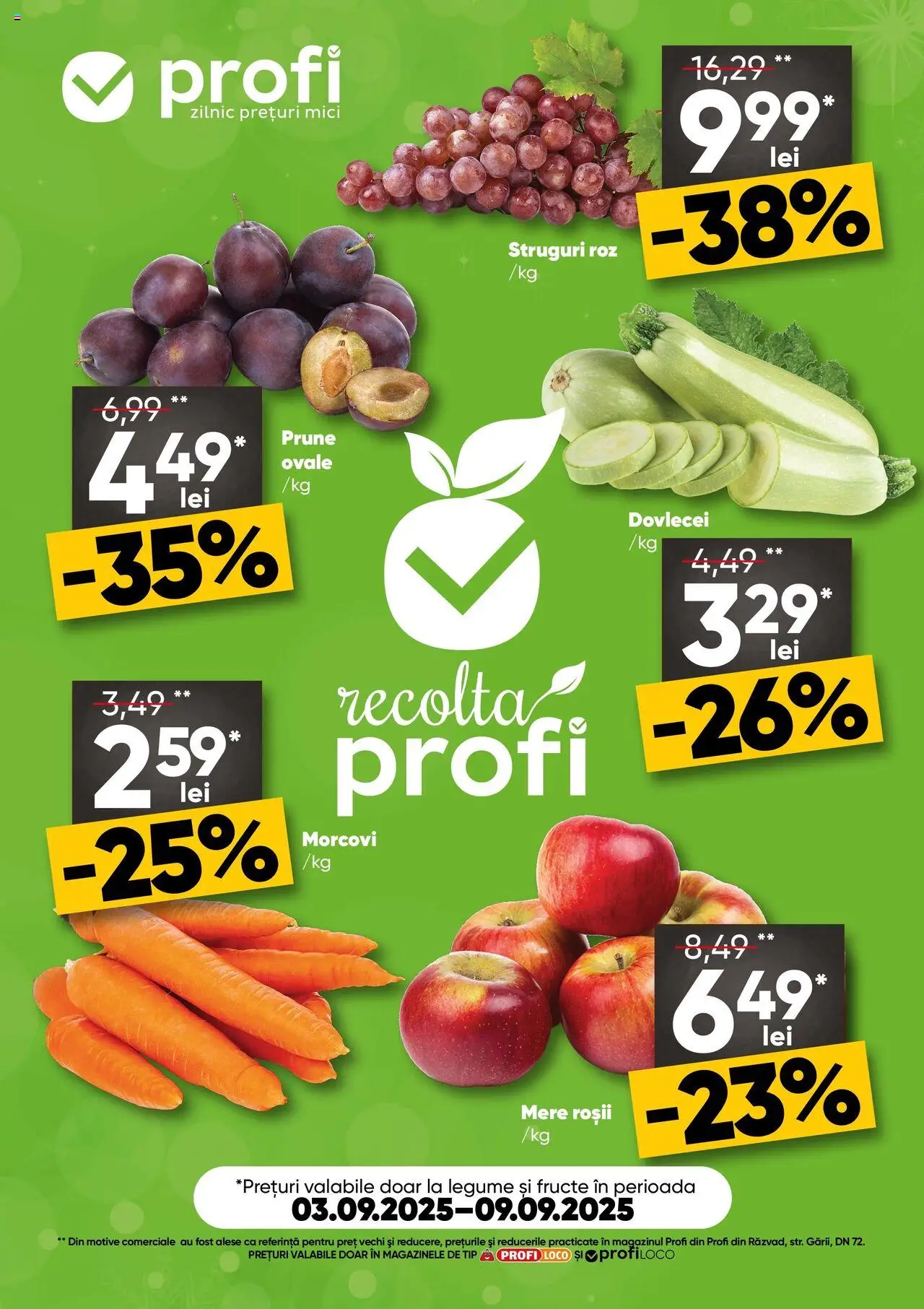 Catalog Profi 3 - 8 Septembrie 2025 | Pagina 1 | Produse: Mici, Morcovi, Legume, Fructe