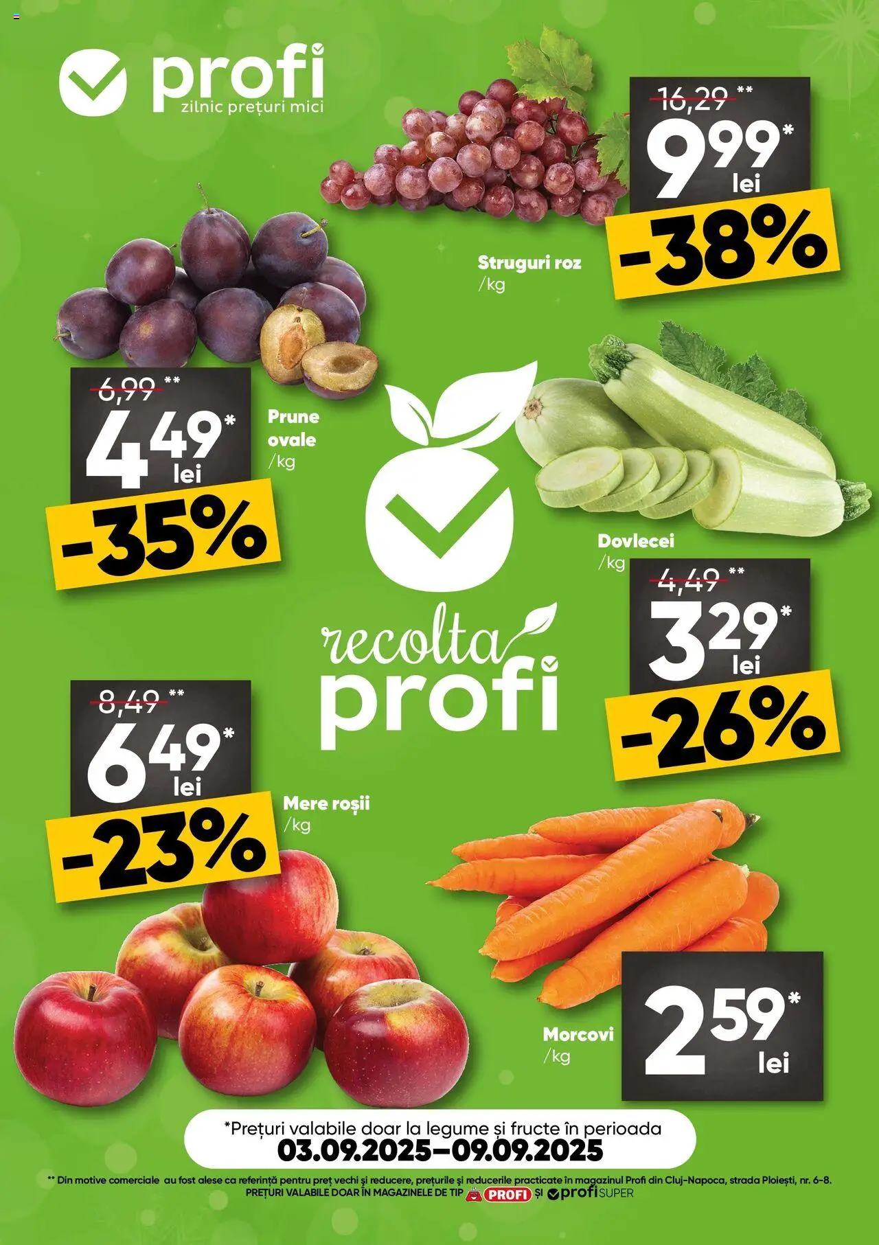 Catalog Profi 3 - 8 Septembrie 2025 | Pagina 1 | Produse: Mici, Prune, Morcovi, Fructe