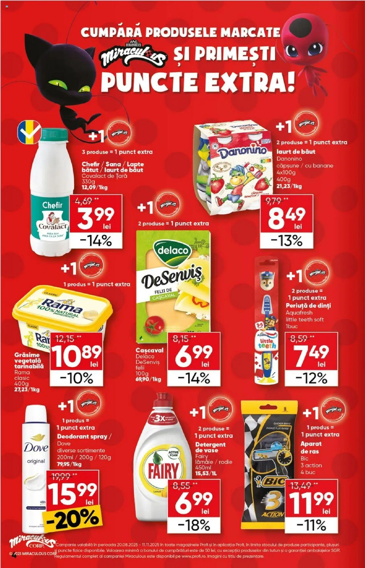 Catalog Profi 3 - 15 Septembrie 2025 | Pagina 4 | Produse: Light Kedi Konservesi, Lapte, Deodorant, Periuță de dinți