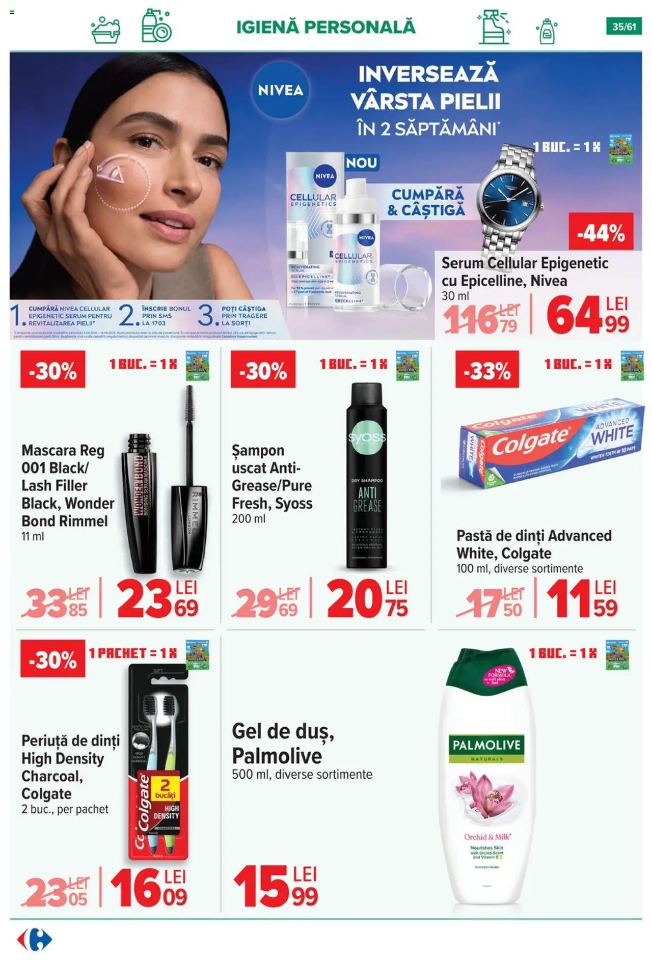 Catalog Carrefour 3 - 15 Septembrie 2025 | Pagina 36 | Produse: Mascara, Șampon, Pastă de dinți, Periuță de dinți