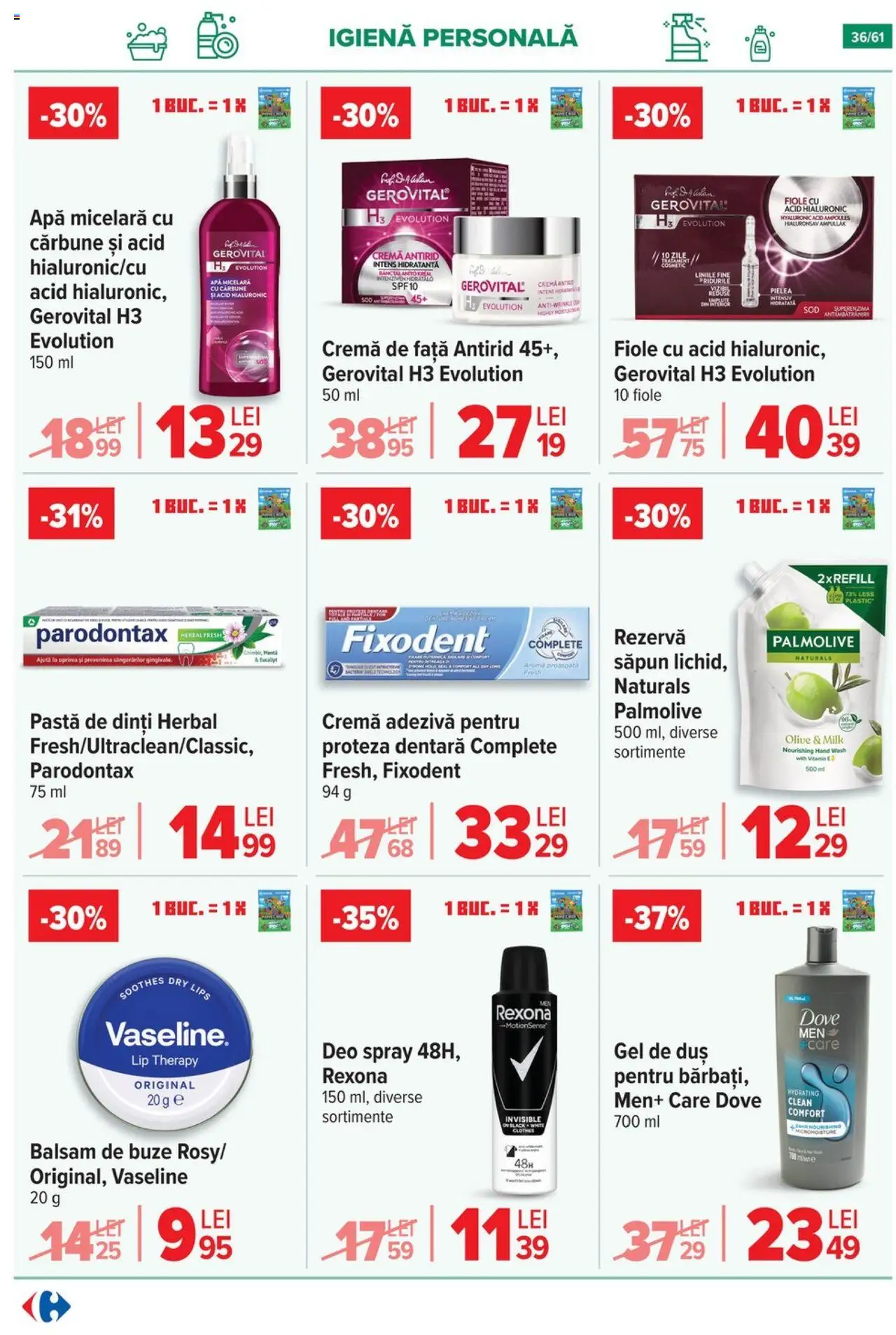 Catalog Carrefour 3 - 15 Septembrie 2025 | Pagina 37 | Produse: Duș, Apă micelară, Săpun, Pastă de dinți