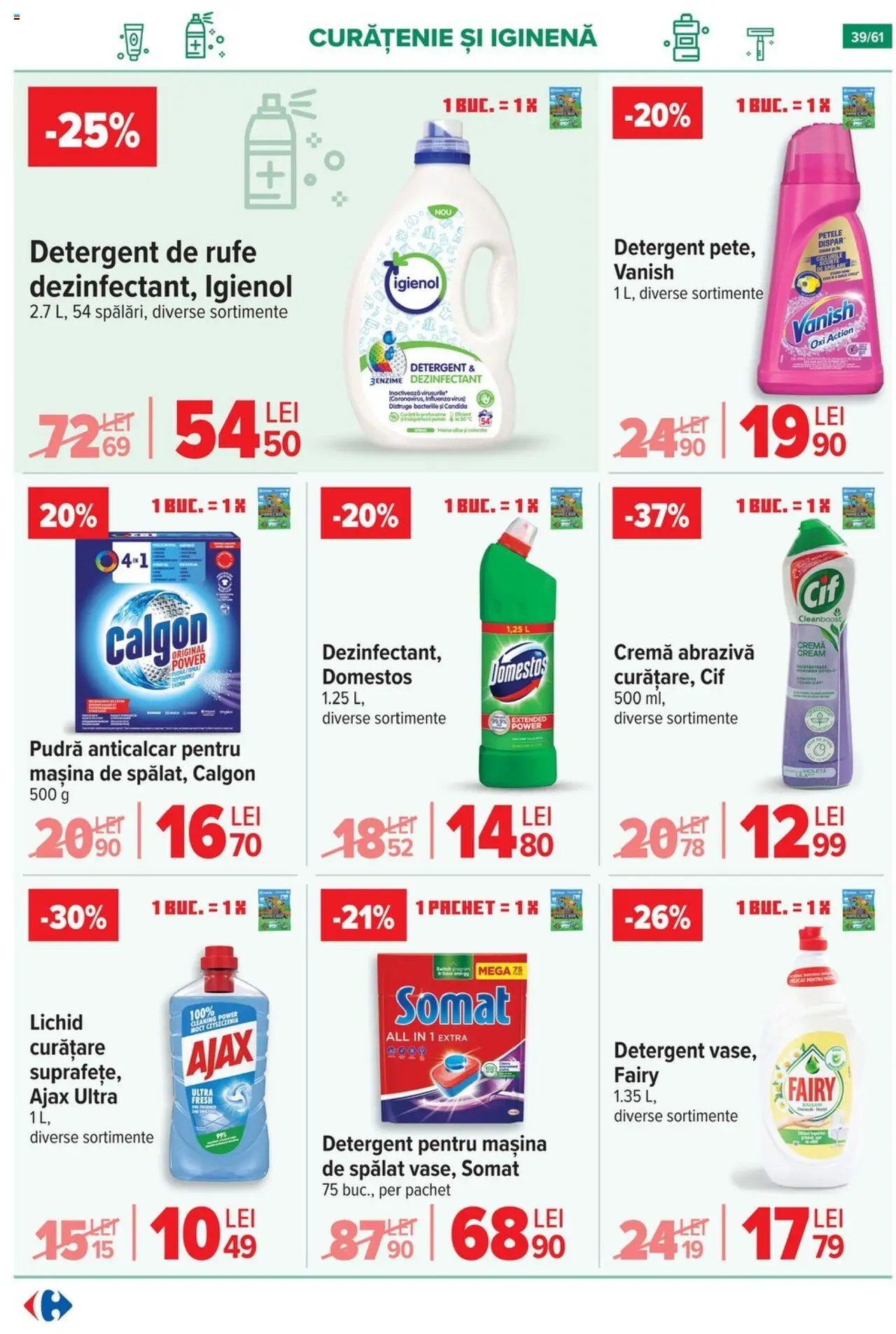 Catalog Carrefour 3 - 15 Septembrie 2025 | Pagina 40 | Produse: Pudră, Cremă, Detergent, Çelik Mama ve Su Kabı