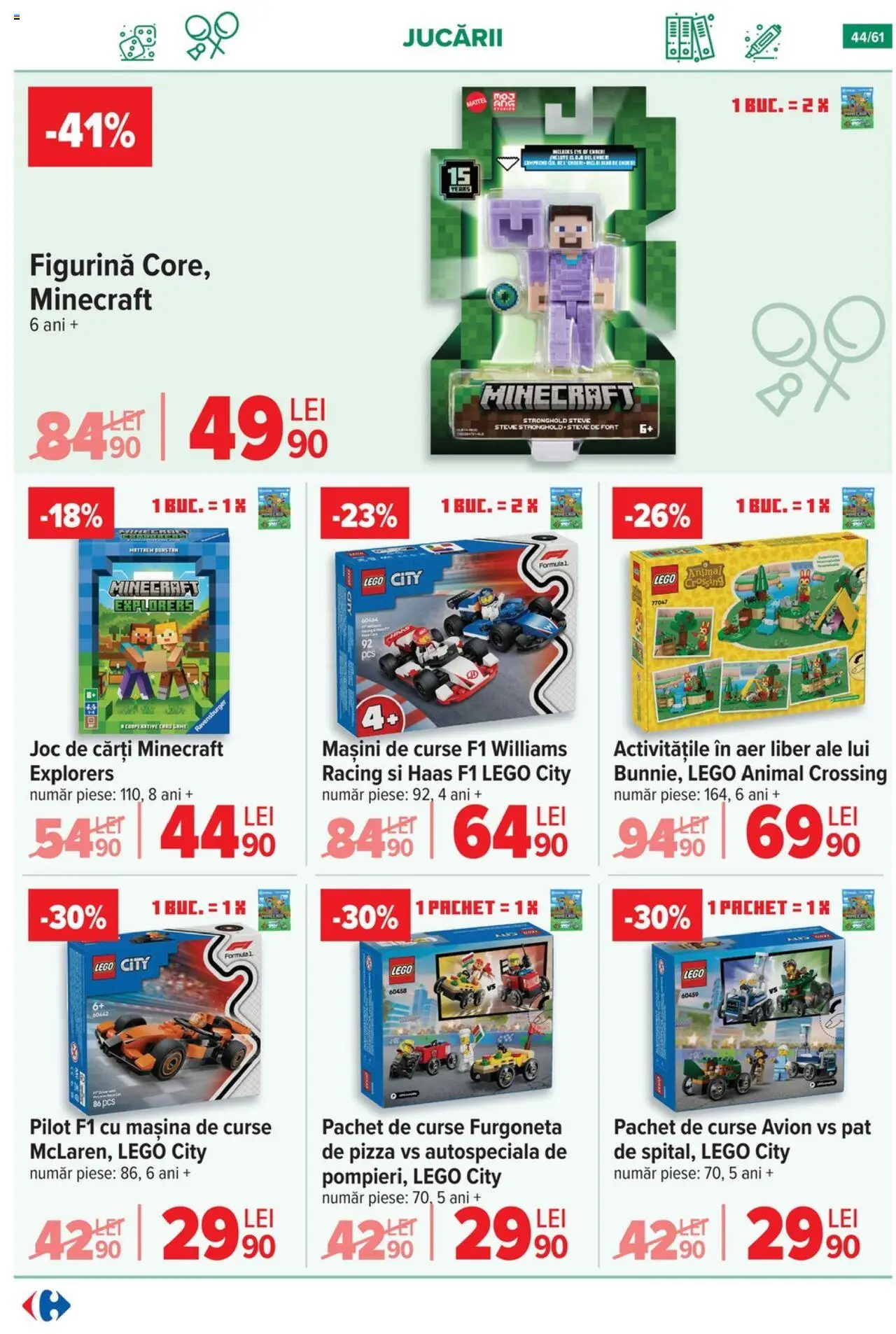 Catalog Carrefour 3 - 15 Septembrie 2025 | Pagina 45 | Produse: Joc, Pat, Cărți, Pizza
