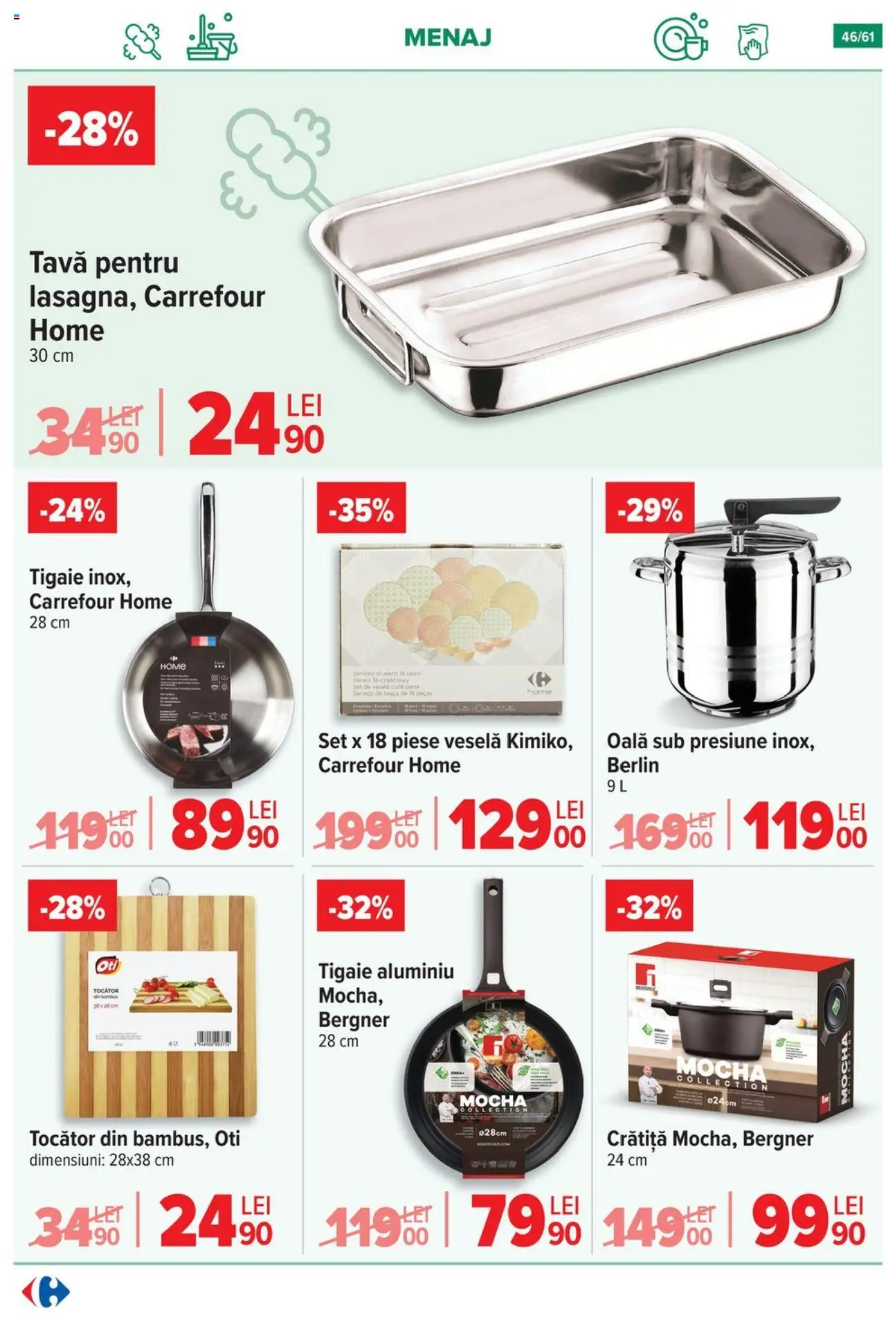 Catalog Carrefour 3 - 15 Septembrie 2025 | Pagina 47 | Produse: Tigaie, Cratiță, Oală, Tocător
