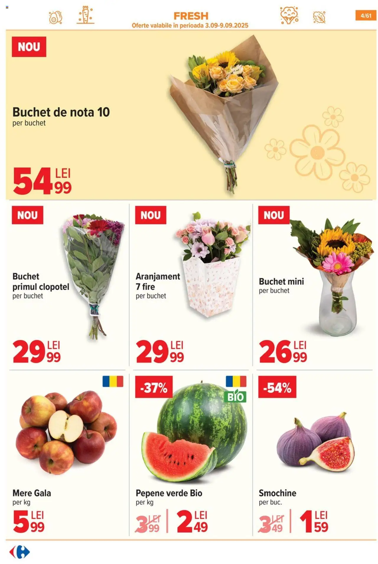 Catalog Carrefour 3 - 15 Septembrie 2025 | Pagina 5 | Produse: Şerit ödül, Pepene Verde, Mere