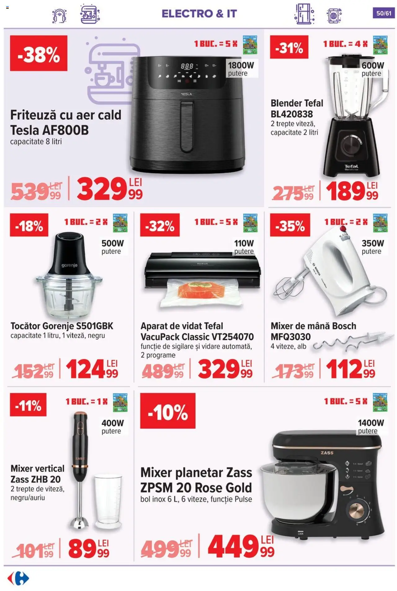 Catalog Carrefour 3 - 15 Septembrie 2025 | Pagina 51 | Produse: Ginseng, Bol, Friteuză, Tocător