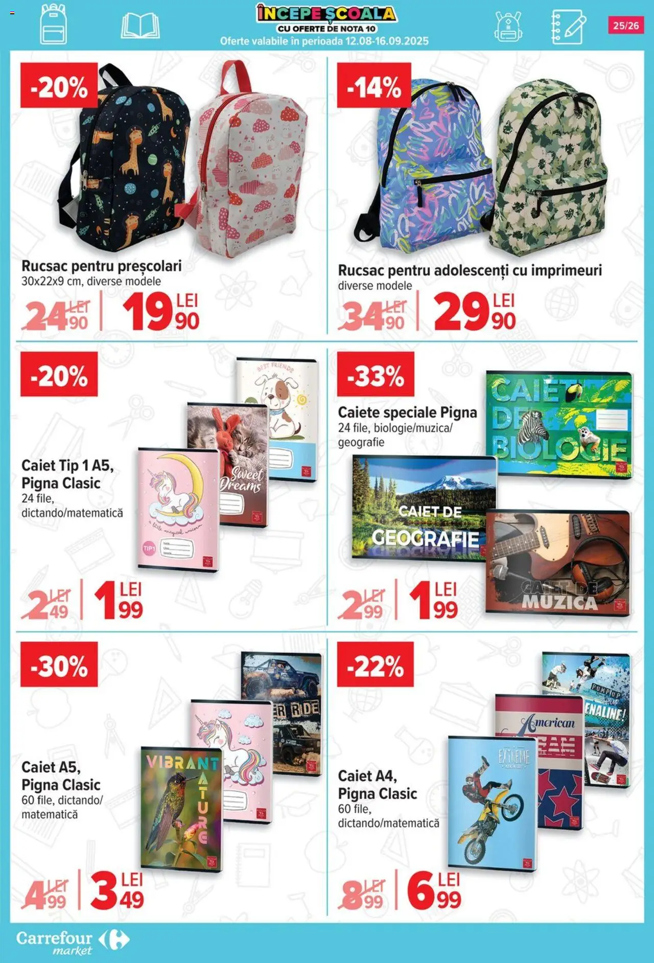 Catalog Carrefour 3 - 15 Septembrie 2025 | Pagina 26 | Produse: Rucsac