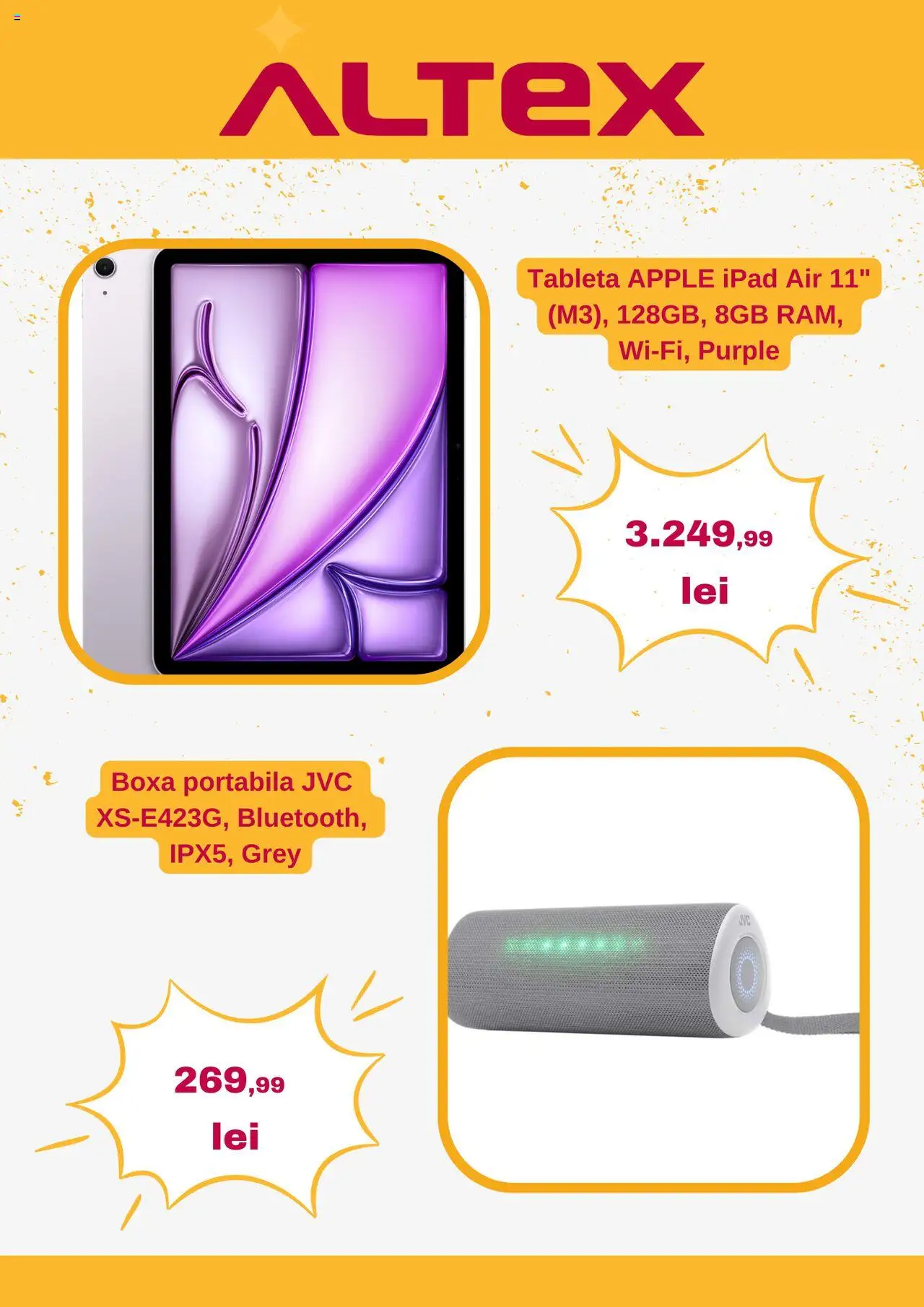 Catalog Altex 4 - 9 Septembrie 2025 | Pagina 2 | Produse: Tabletă, Apple, Boxă portabilă