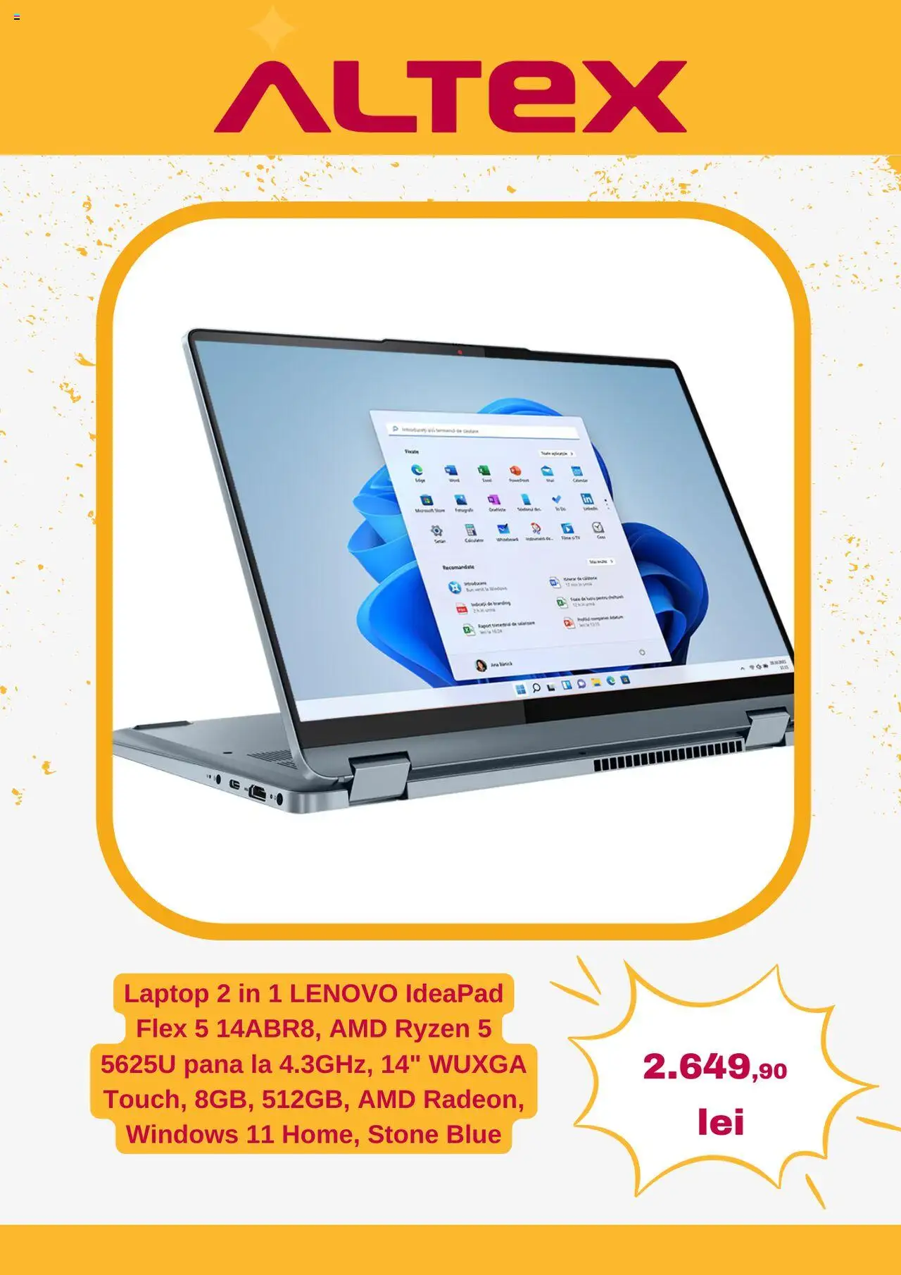 Catalog Altex 4 - 9 Septembrie 2025 | Pagina 3 | Produse: Laptop