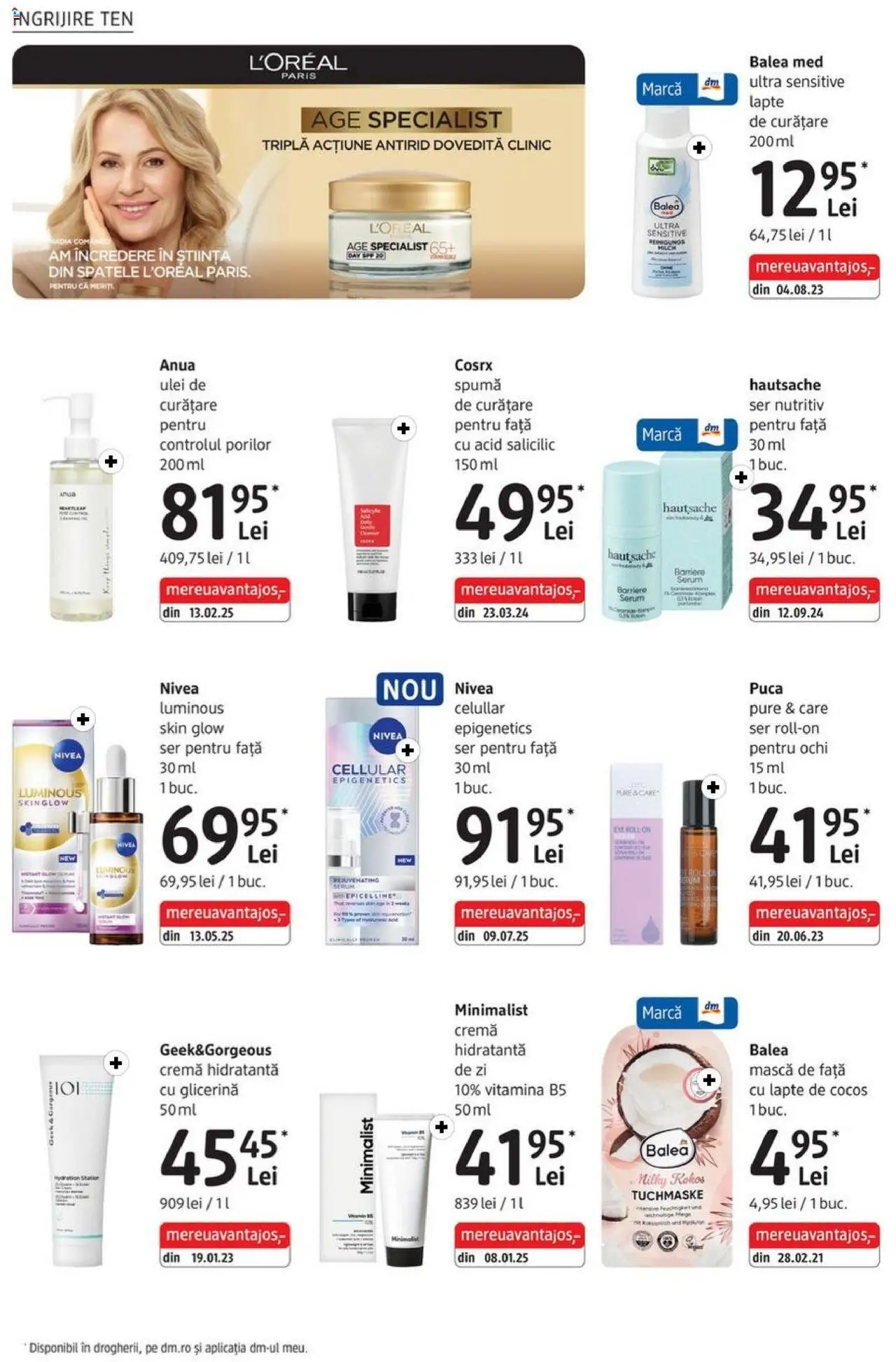 Catalog DM Drogerie Markt 4 - 29 Septembrie 2025 | Pagina 10 | Produse: Serum, Arapsaçı, Lapte, Cremă